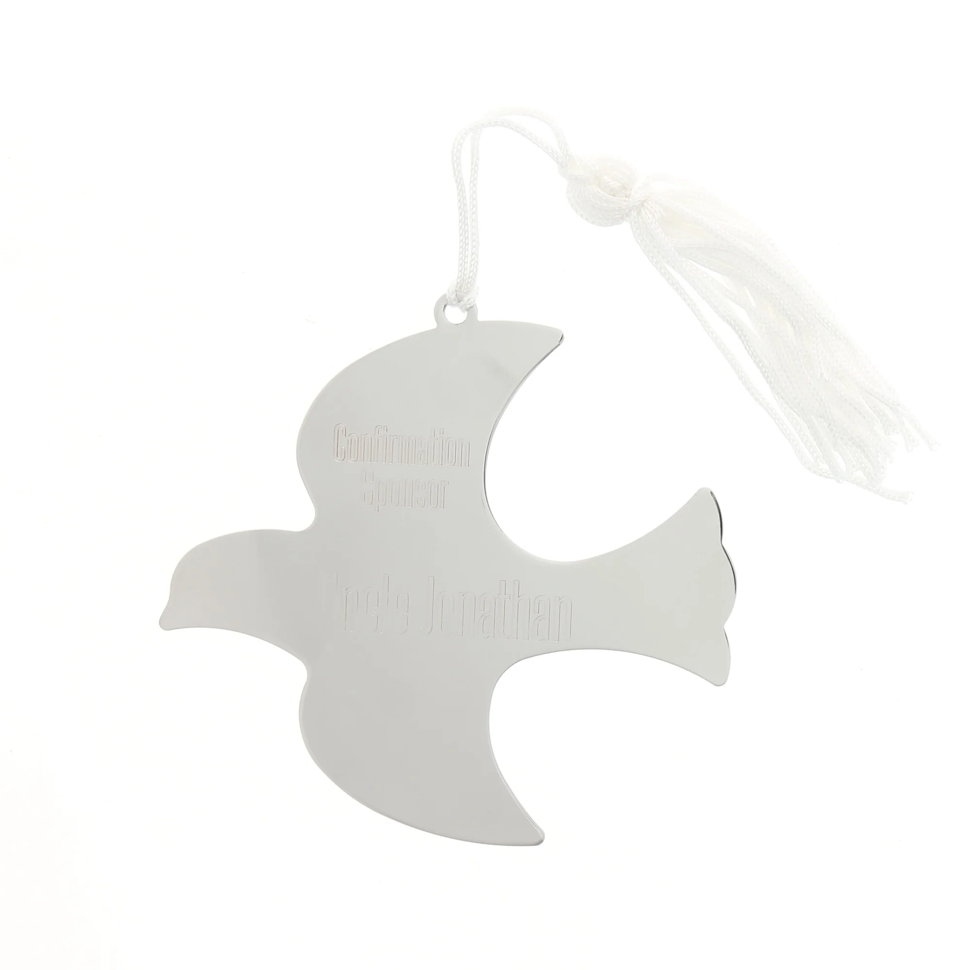 Personalized Dove Confirmation Sponsor Ornament - Image 2