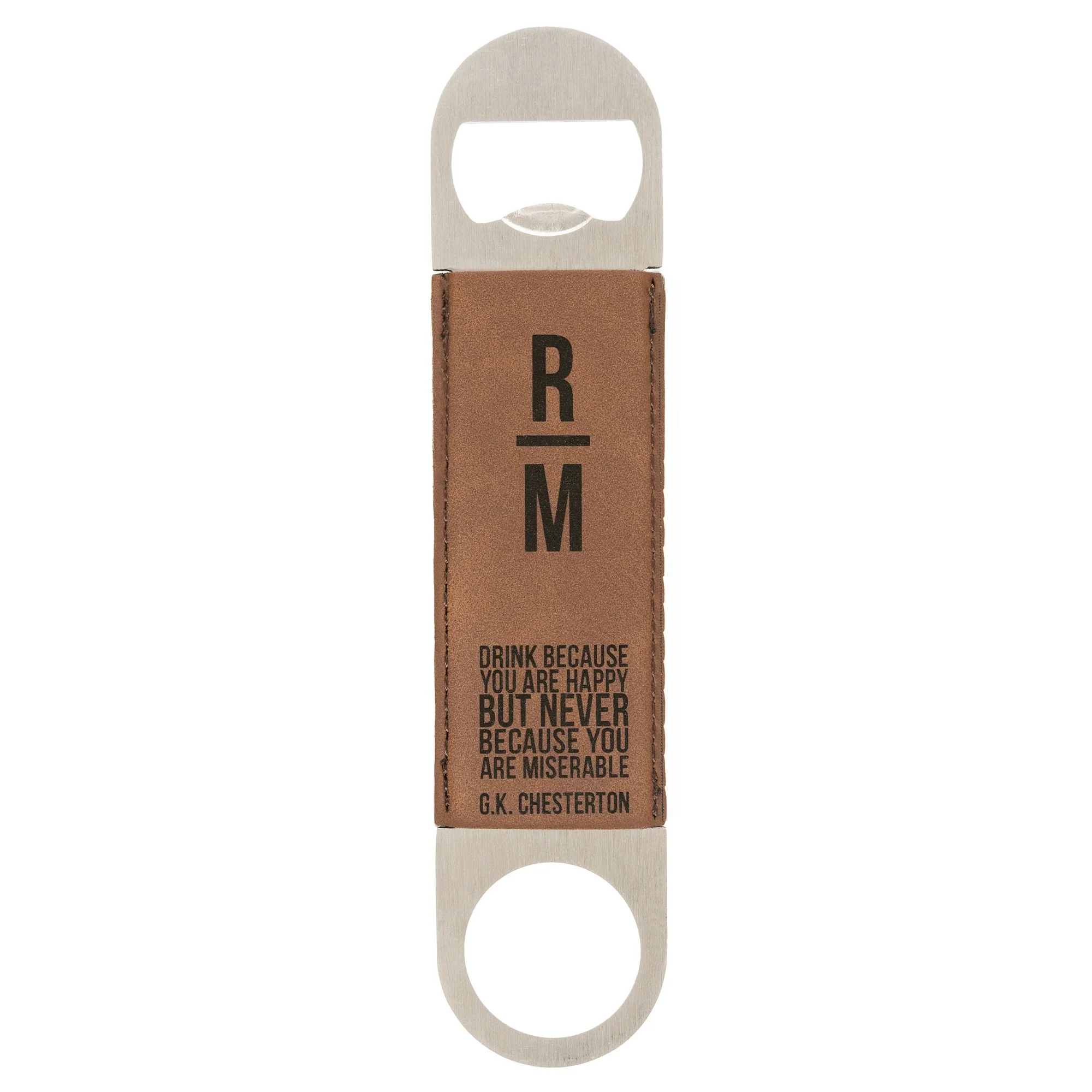 Personalized Drink Because You Are Happy Bottle Opener - Image 2