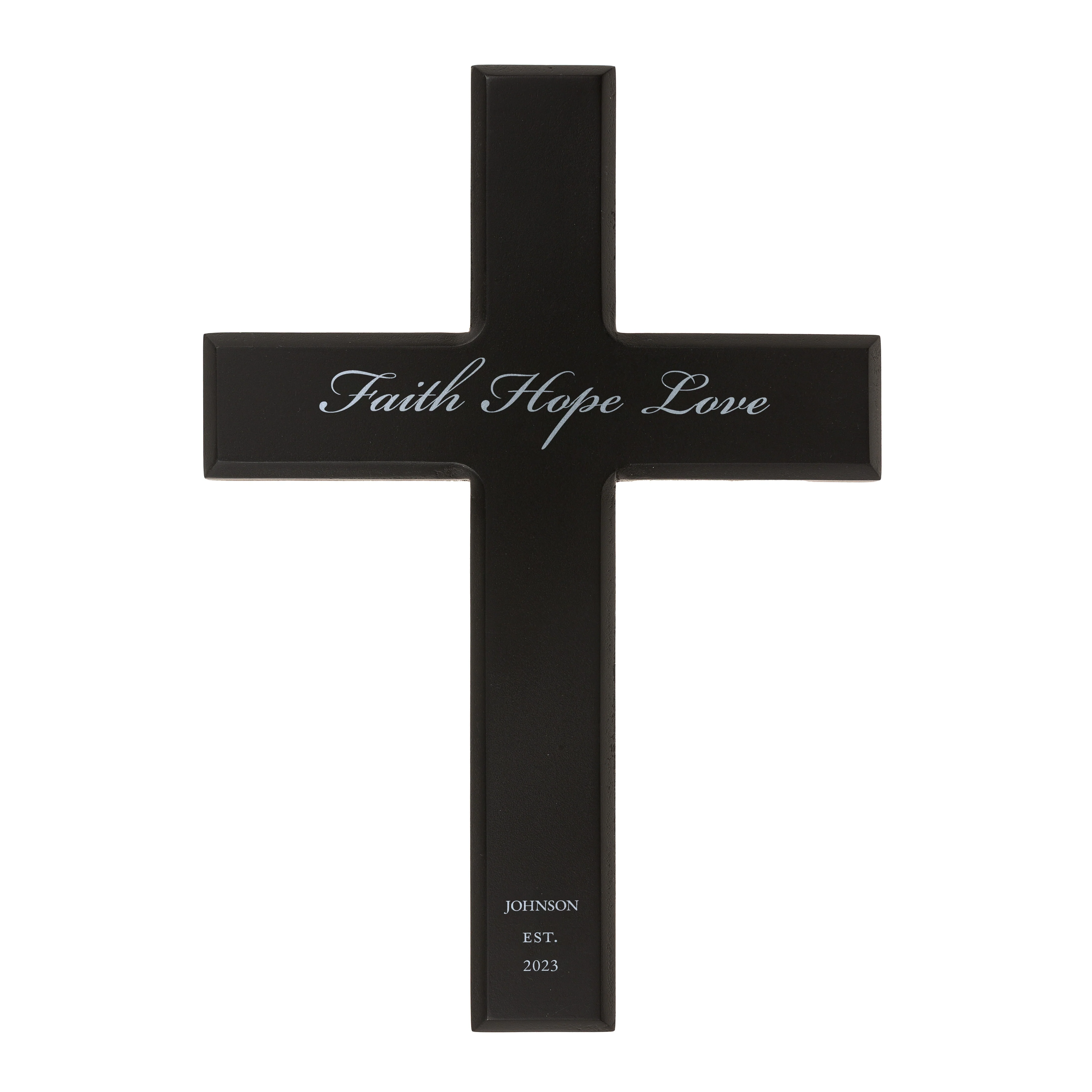 Personalized Faith Hope Love Cross - Multiple Colors - Image 3