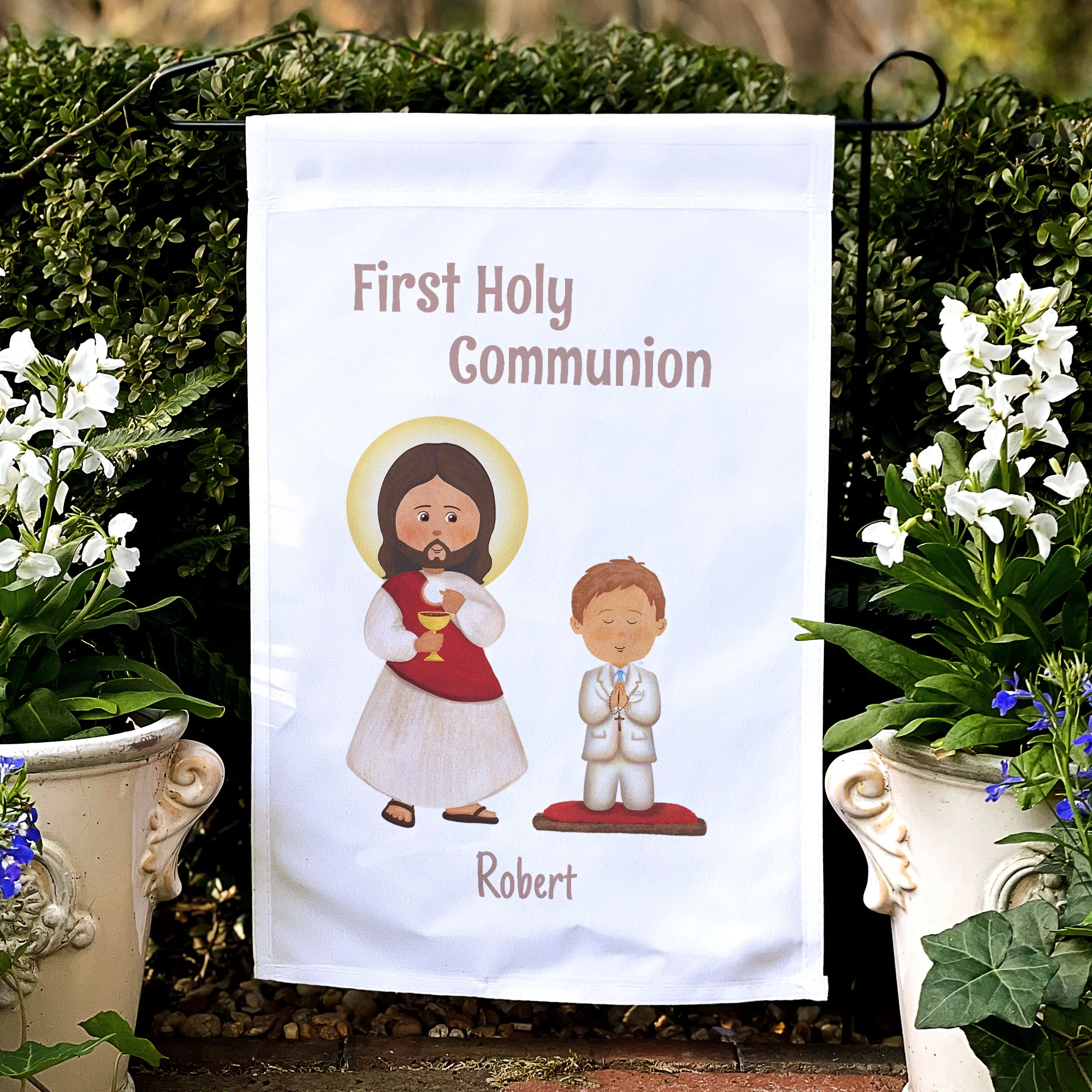 Personalized First Communion Flag For Boys - Image 5