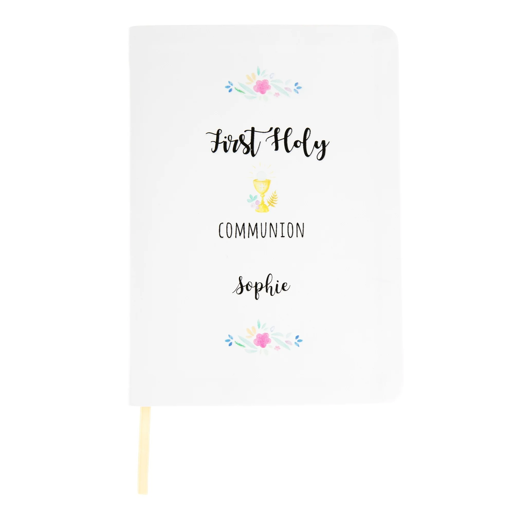 Personalized First Communion Girl's Watercolor Bible - Image 2