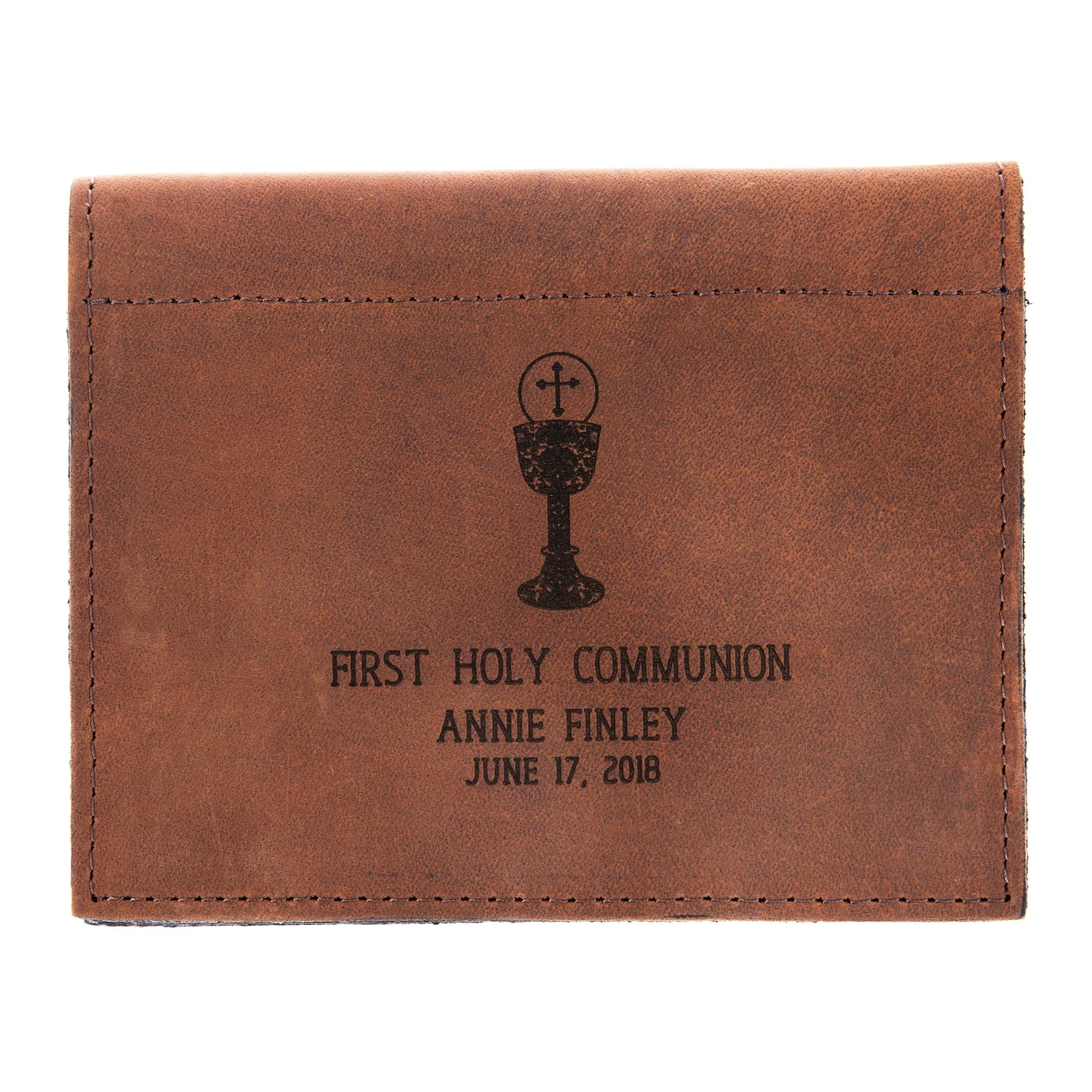 Personalized First Communion Prayer Card Holder - Image 2