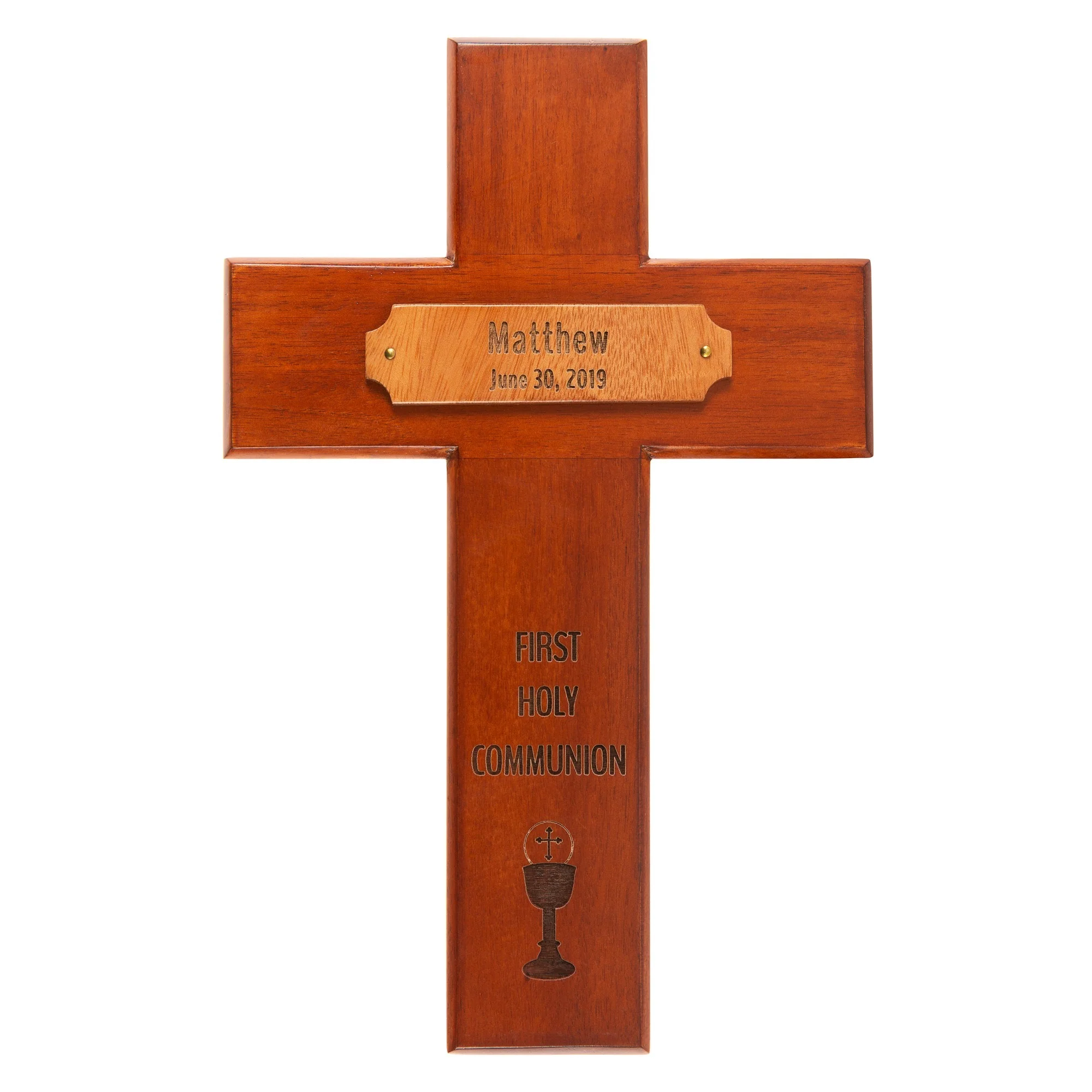 Personalized First Communion Wood Cross - Image 2
