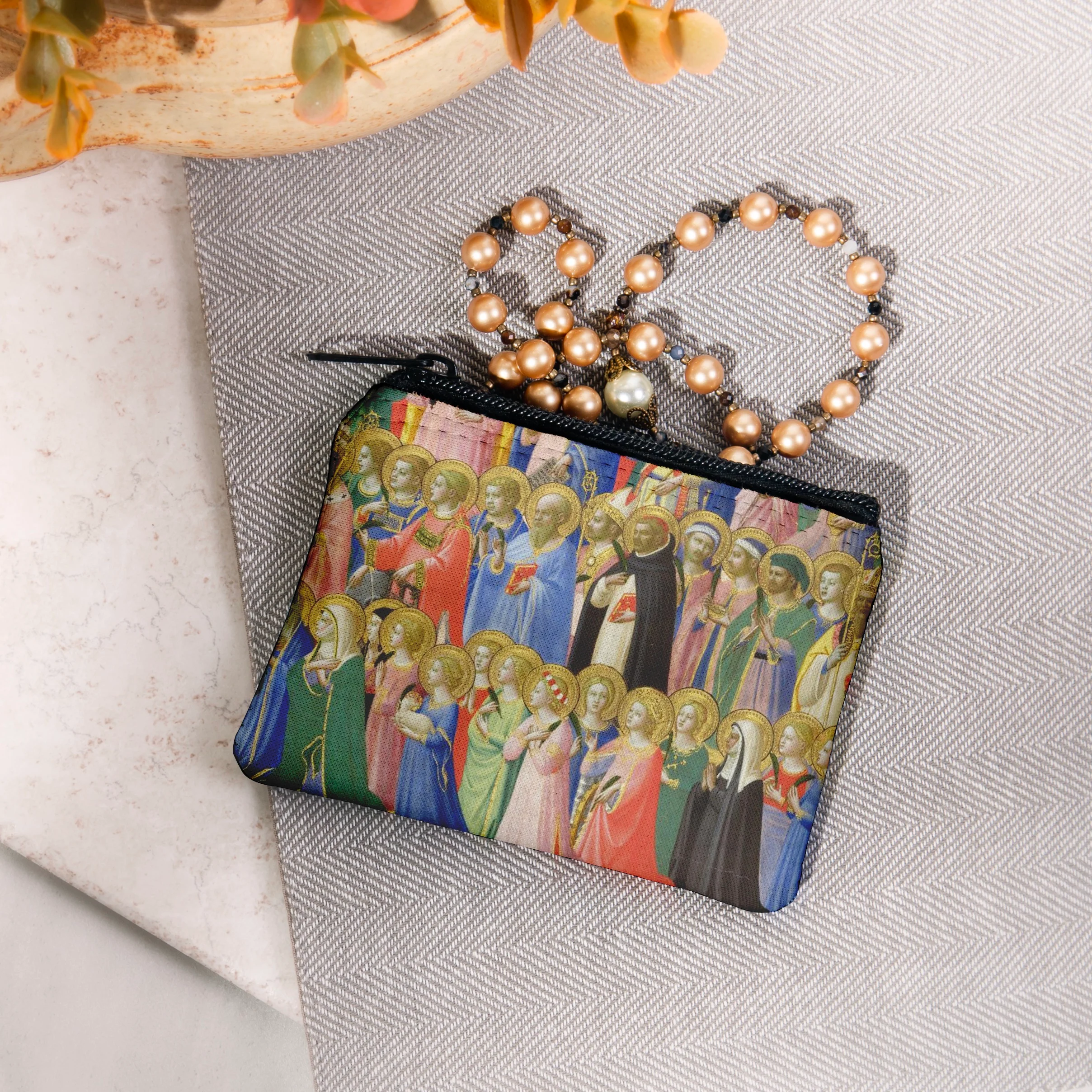 Personalized Forerunners of Christ Rosary Pouch