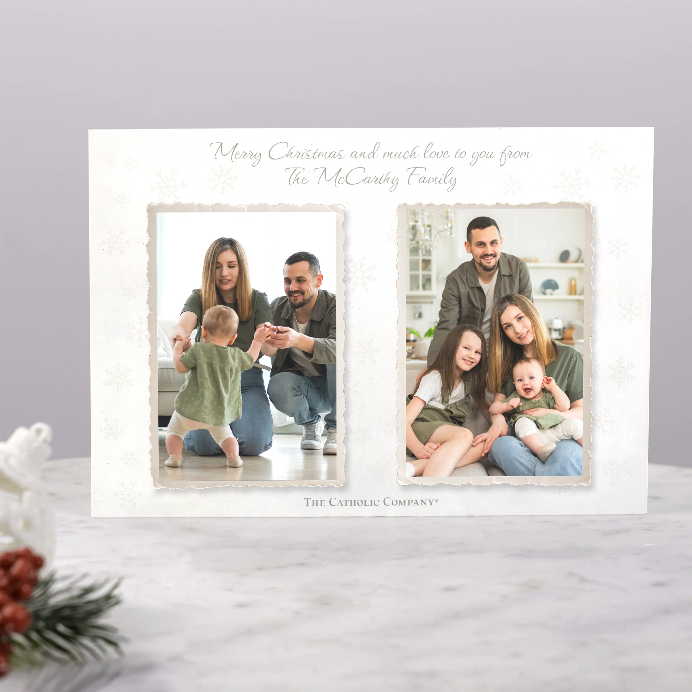 Personalized God's Blessings Photo Christmas Cards - Image 4