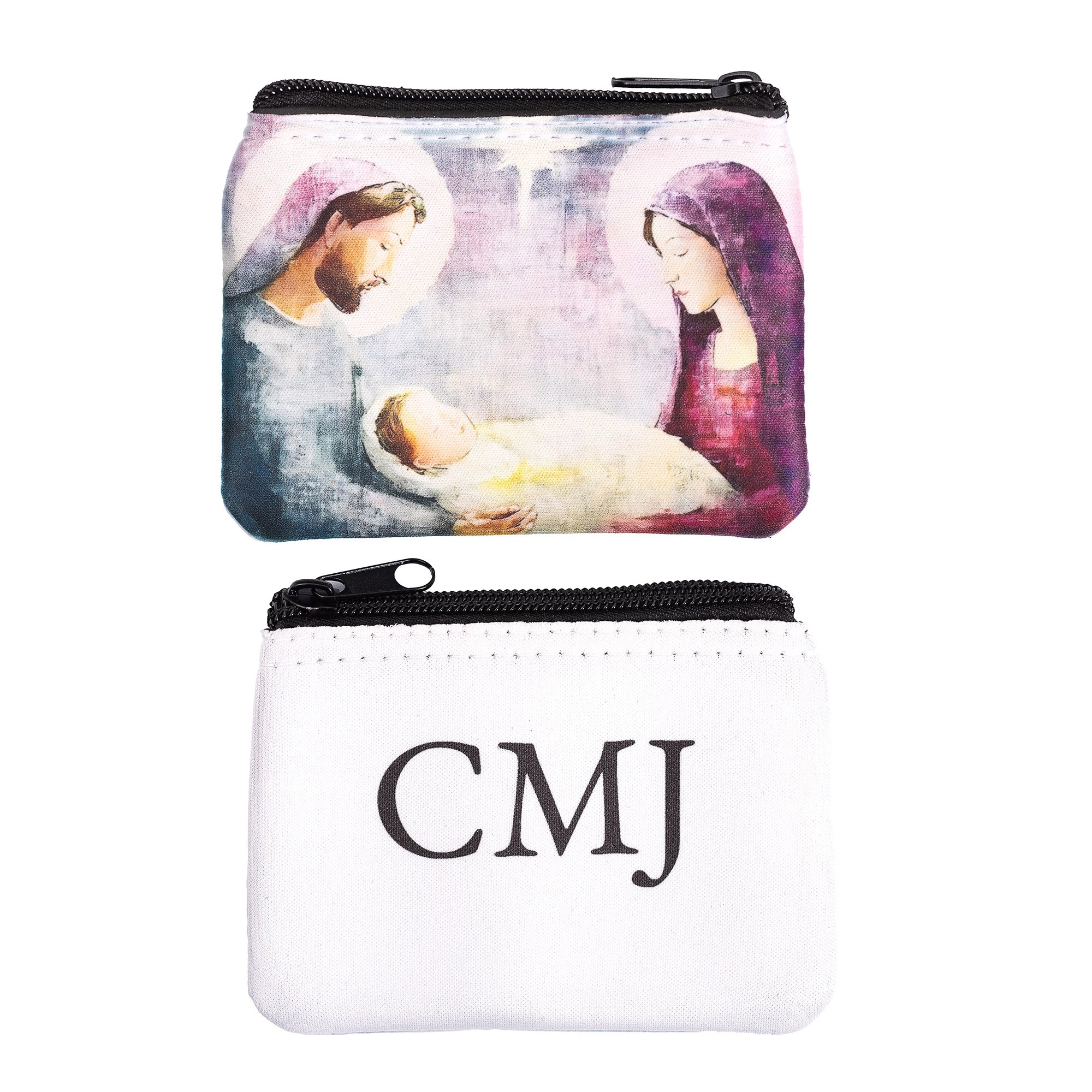 Personalized Holy Family Rosary Pouch - Image 4