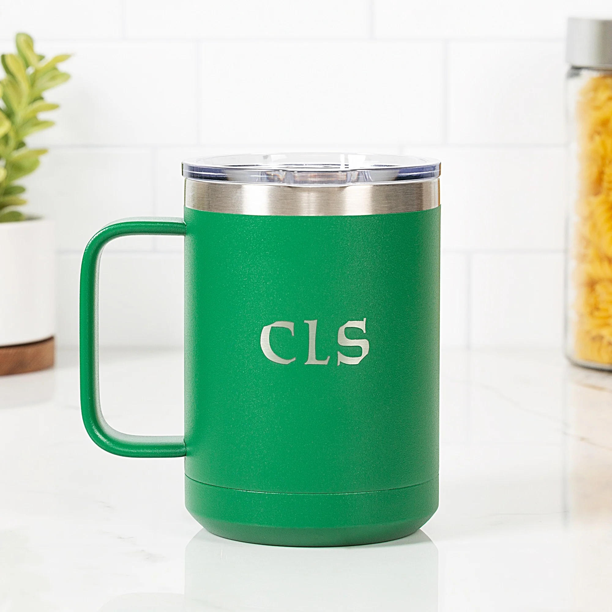Personalized Irish Blessing Green Travel Mug - Image 2