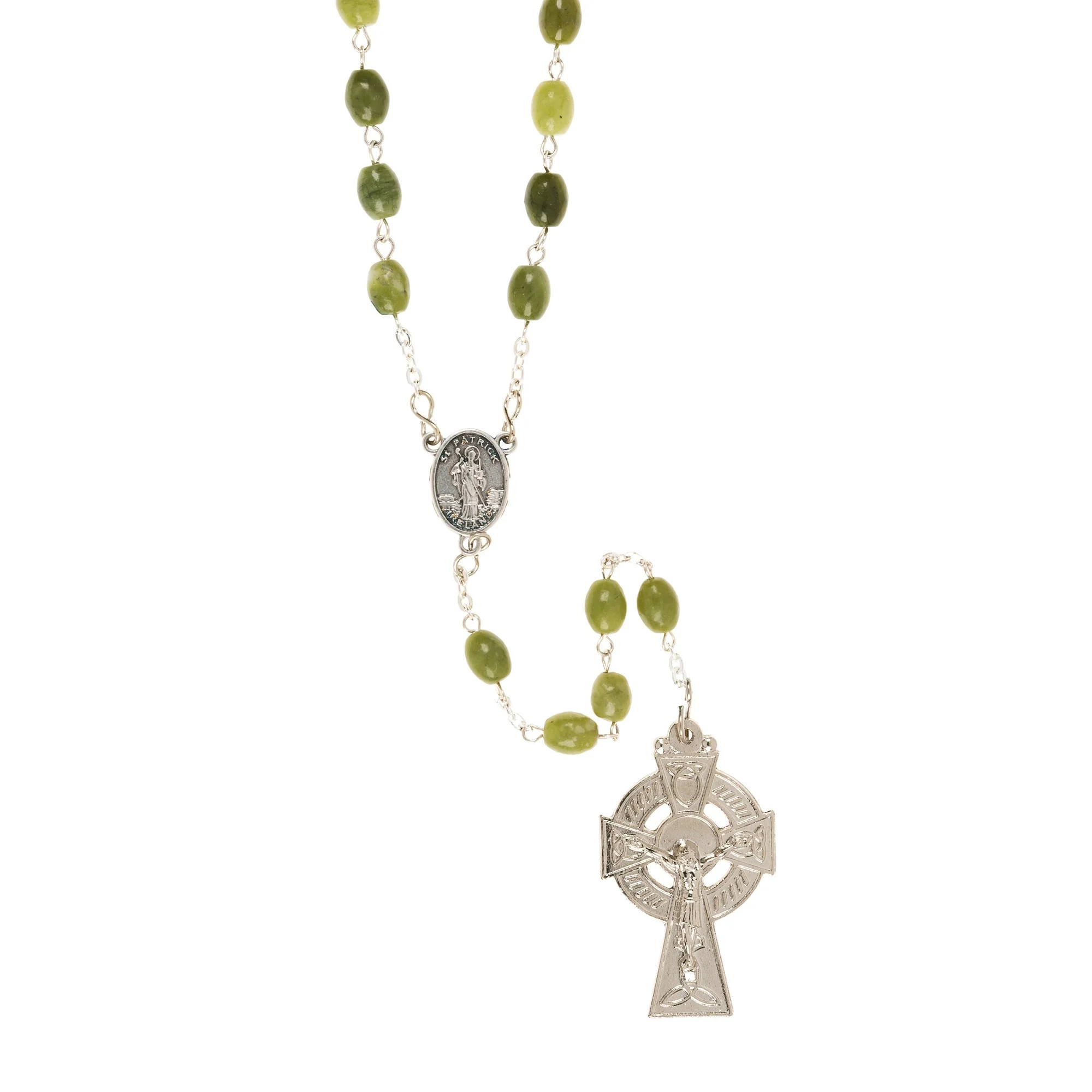 Personalized Irish Blessing Keepsake Box with Connemara Marble Rosary - Image 3
