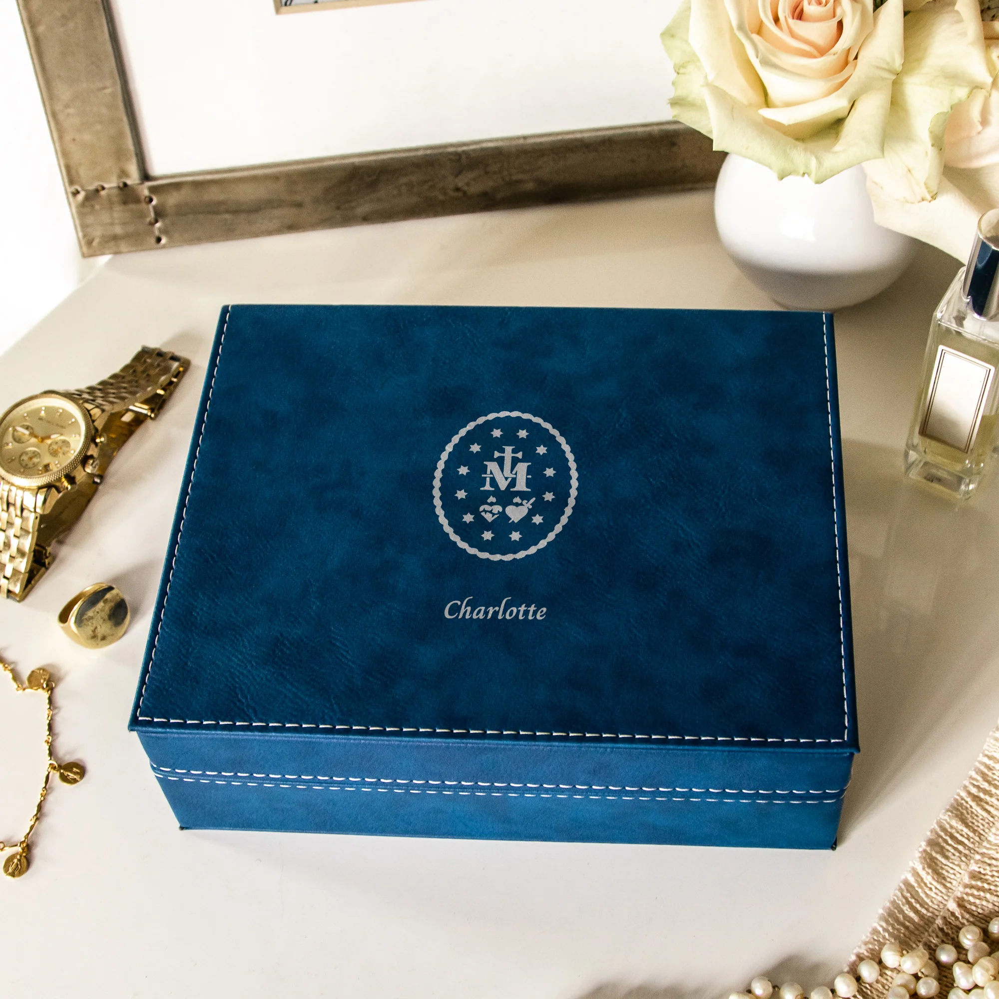 Personalized Miraculous Medal Keepsake Box
