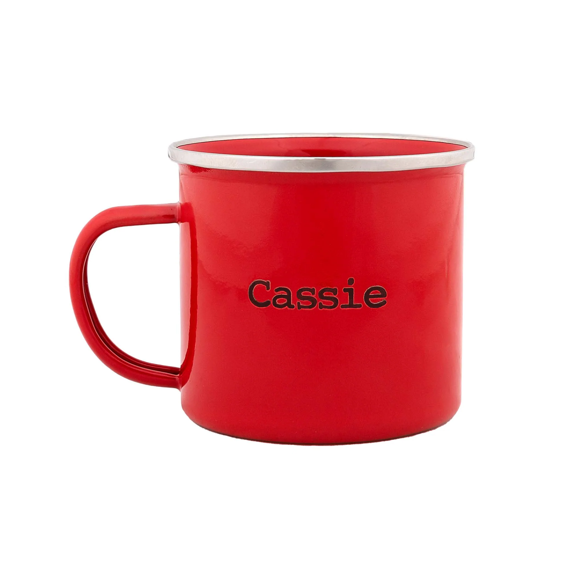 Personalized Red Enamel Love Cup - Image 4