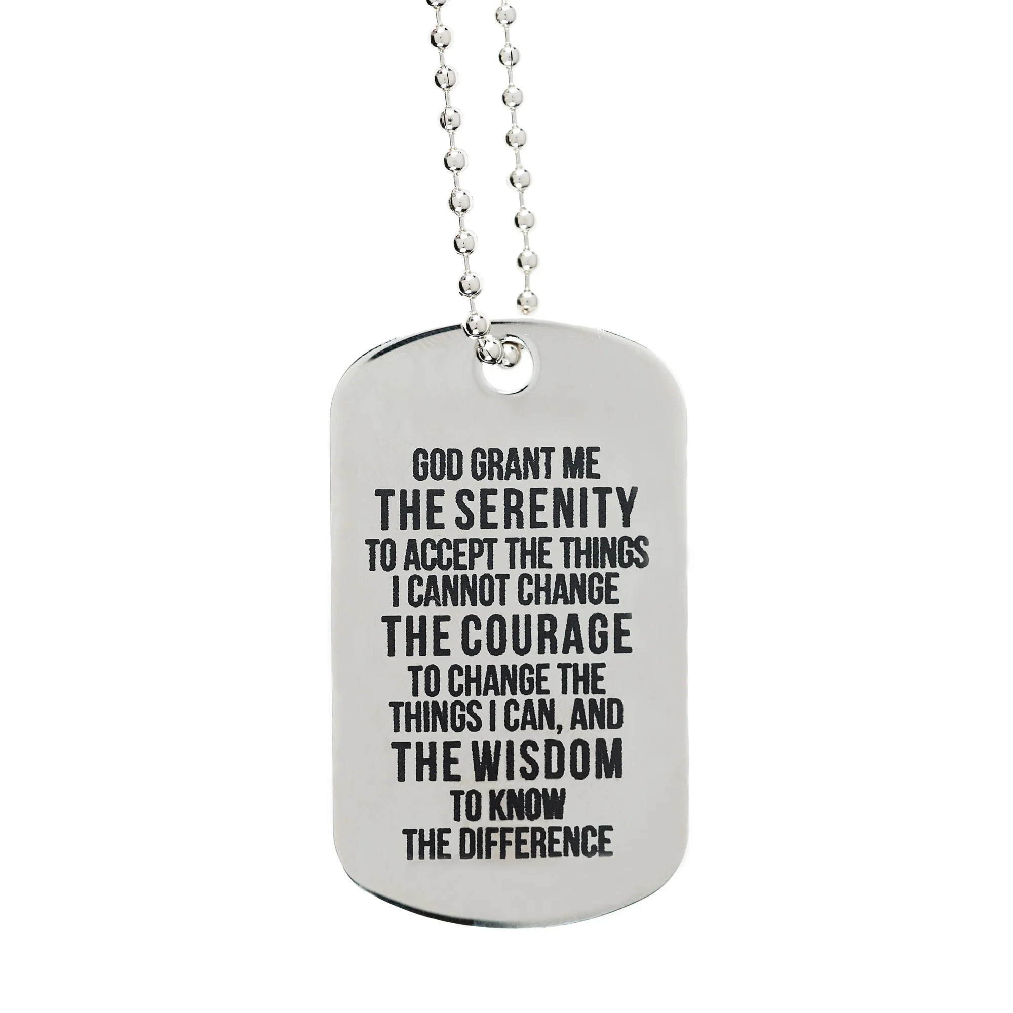 Personalized Serenity Prayer Dog Tag - Image 2