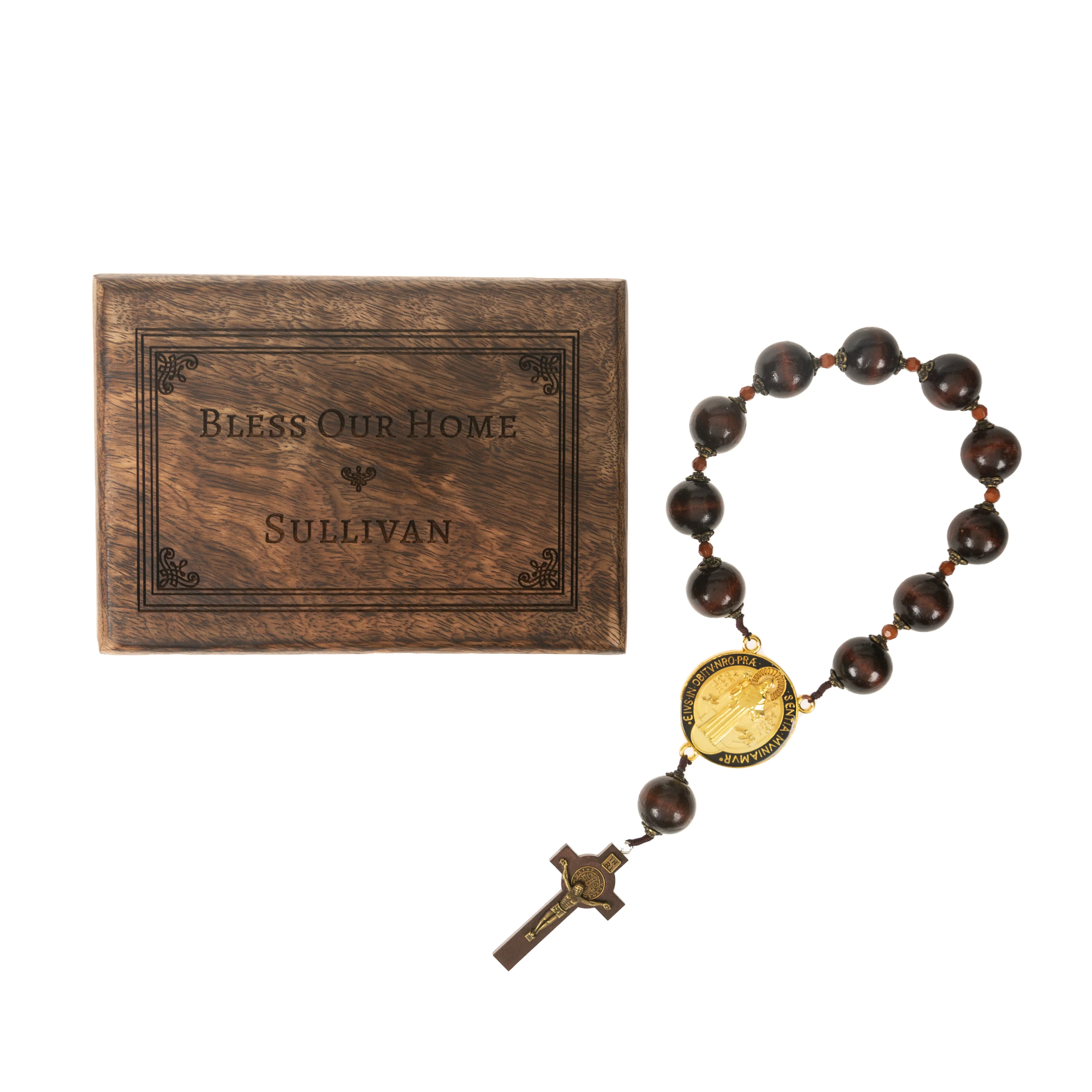 Personalized St. Benedict Rosary Home Blessing Set - Image 3