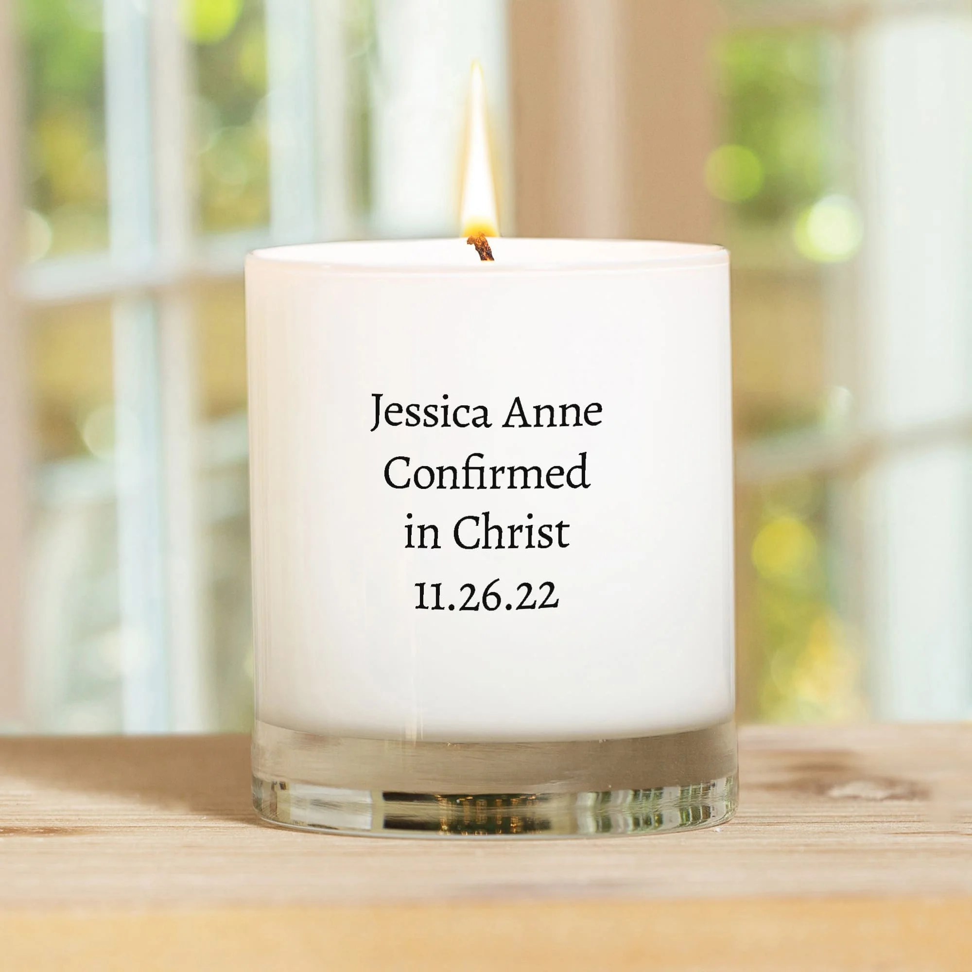 Personalized St. Dymphna Confirmation Candle - Image 4