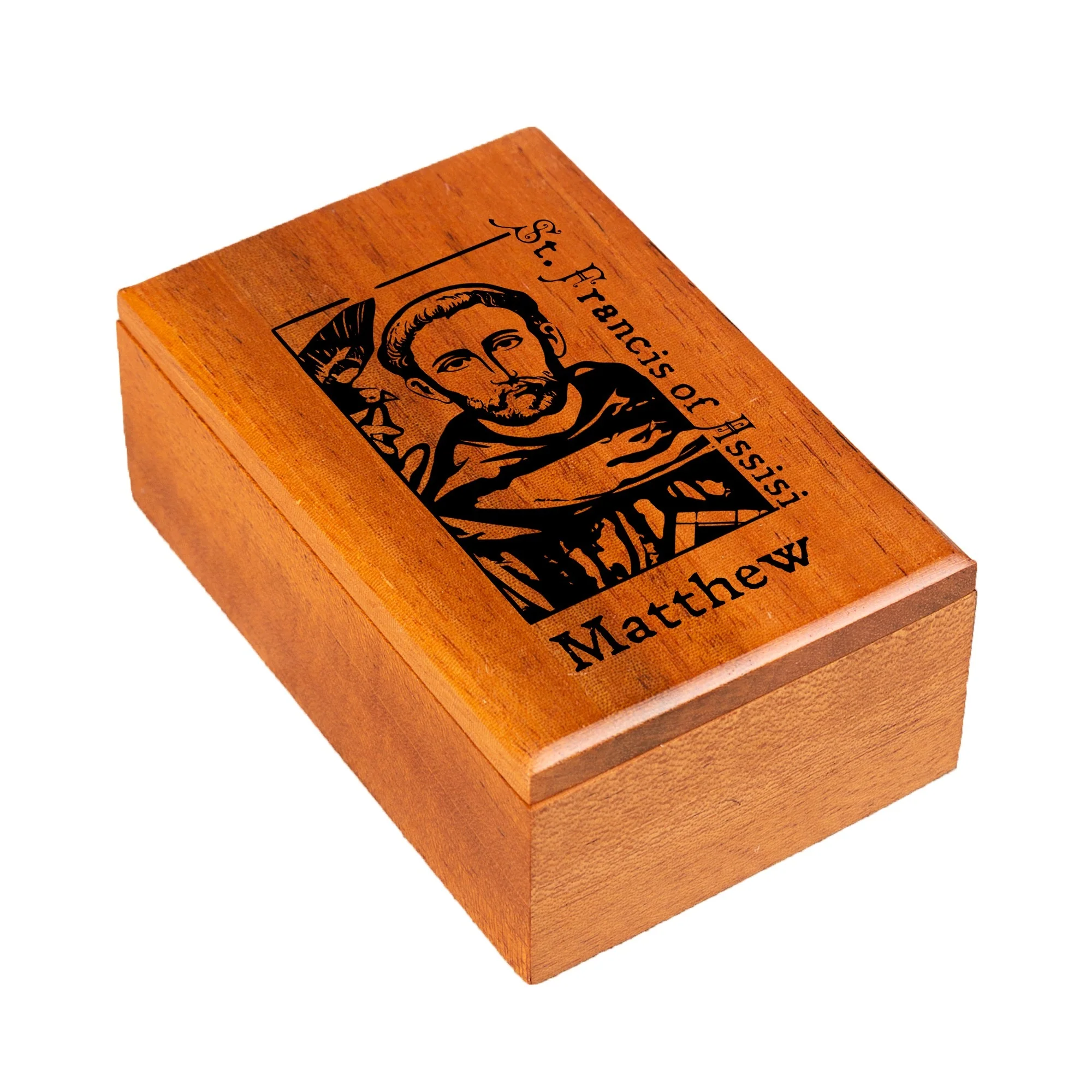 Personalized St. Francis of Assisi Keepsake Box - Image 2