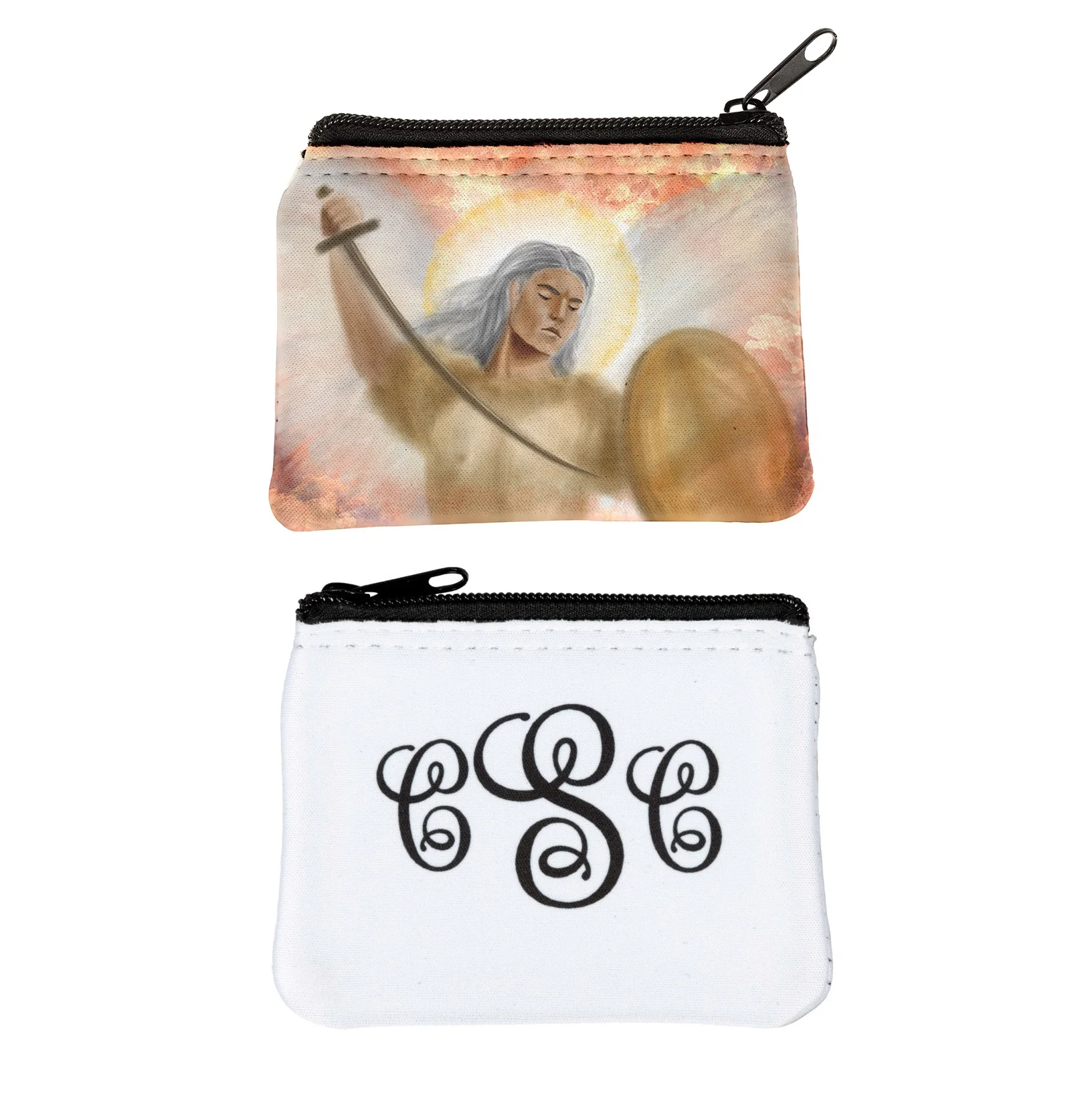 Personalized St. Michael Rosary Pouch - Image 3
