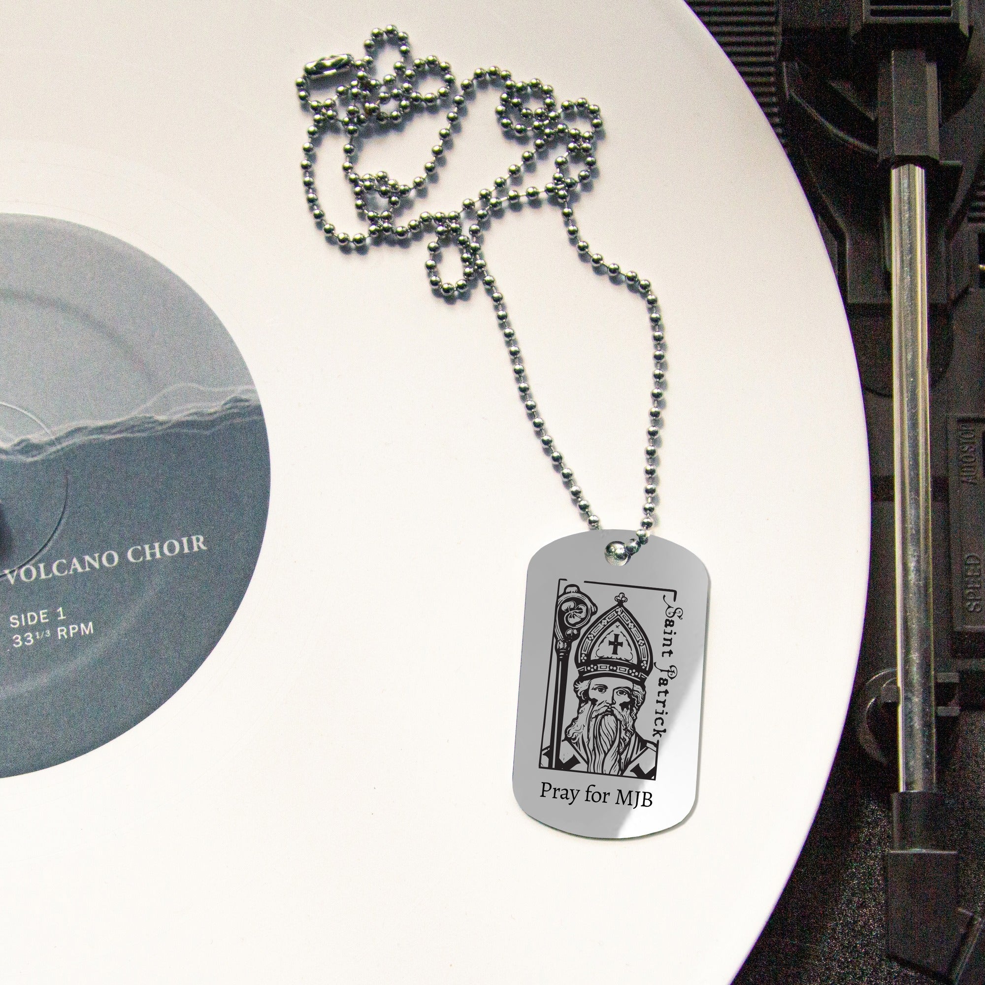 Personalized St. Patrick Dog Tag Necklace