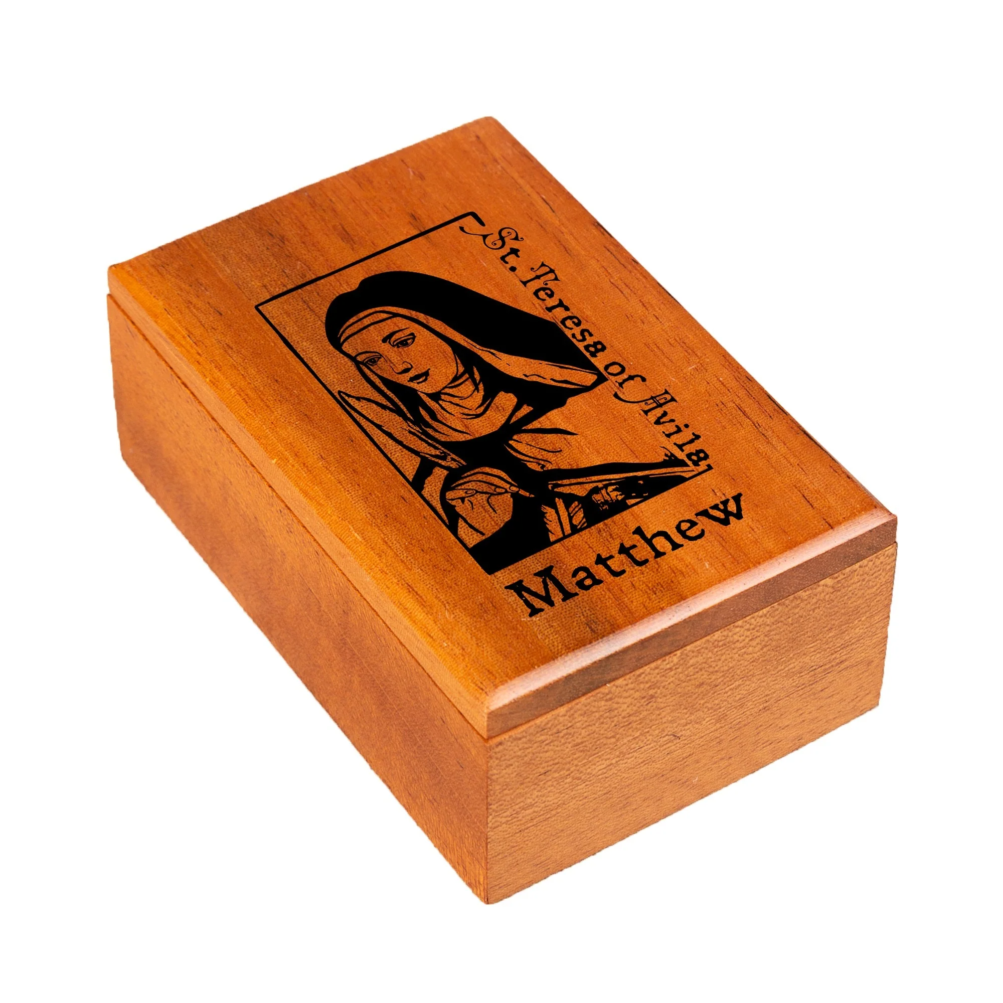 Personalized St. Teresa of Avila Keepsake Box - Image 2
