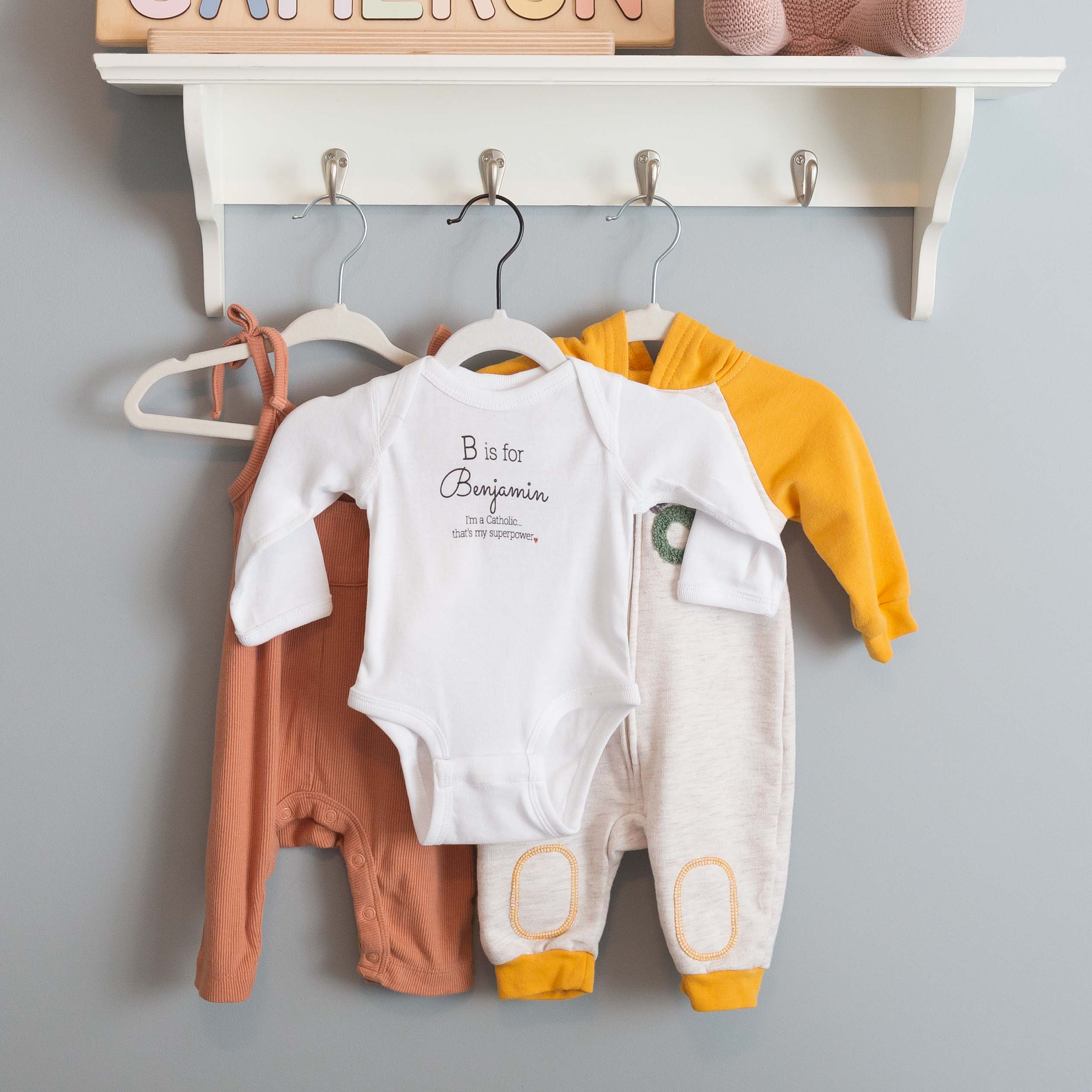 Personalized Superpower Infant Long Sleeved Onesie - Image 3