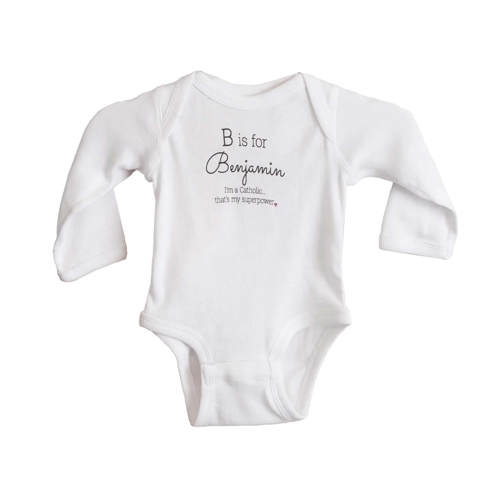Personalized Superpower Infant Long Sleeved Onesie - Image 6