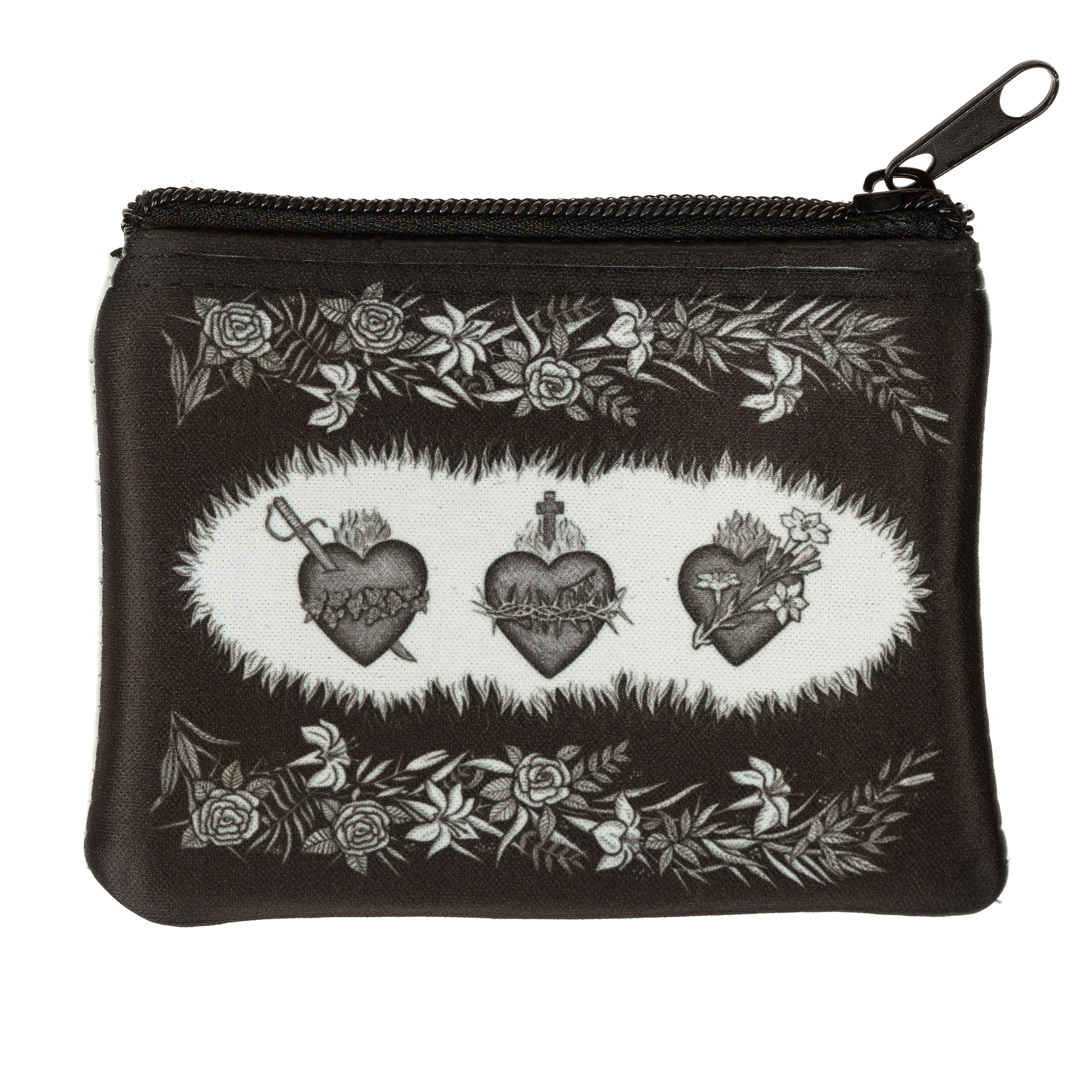 Personalized Three Hearts Rosary Pouch - Image 4