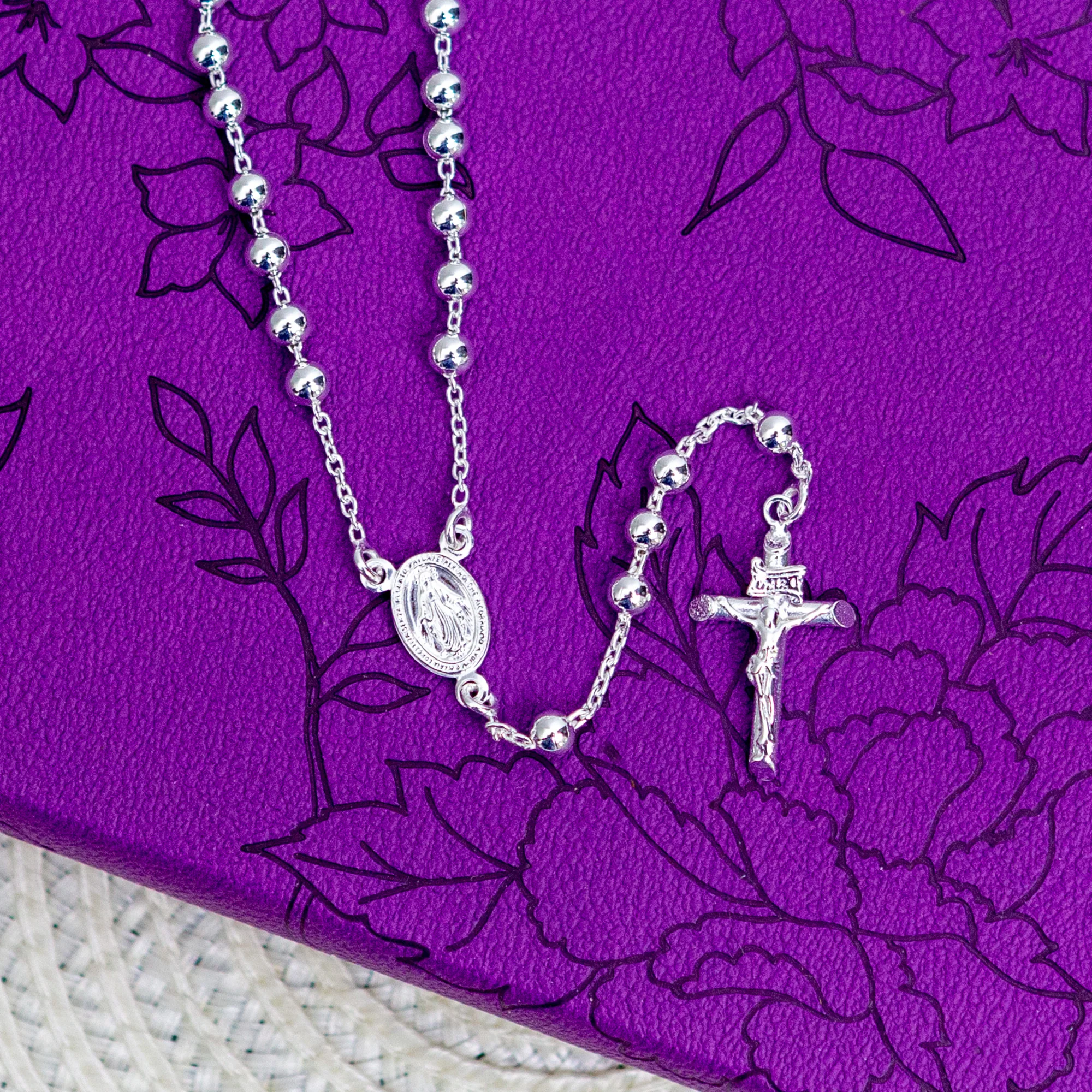 Petite Italian Sterling Silver Rosary