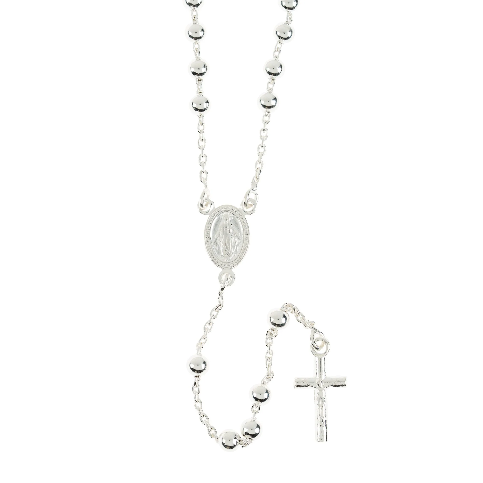 Petite Italian Sterling Silver Rosary - Image 3
