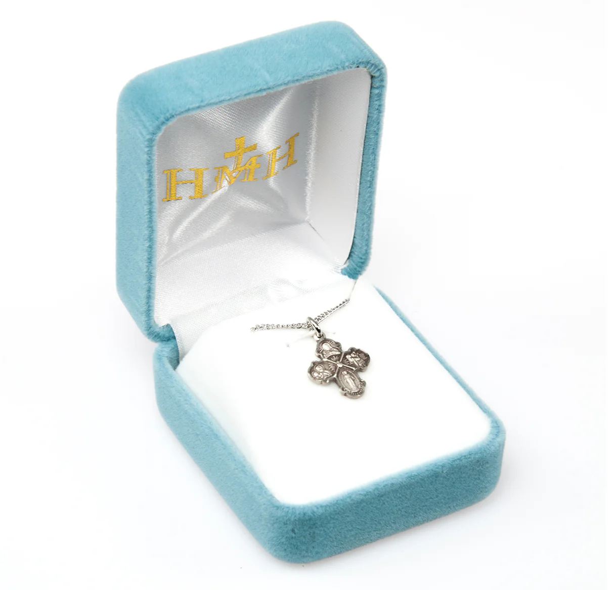 Petite Sterling Silver Four-Way Medal Necklace - Image 2