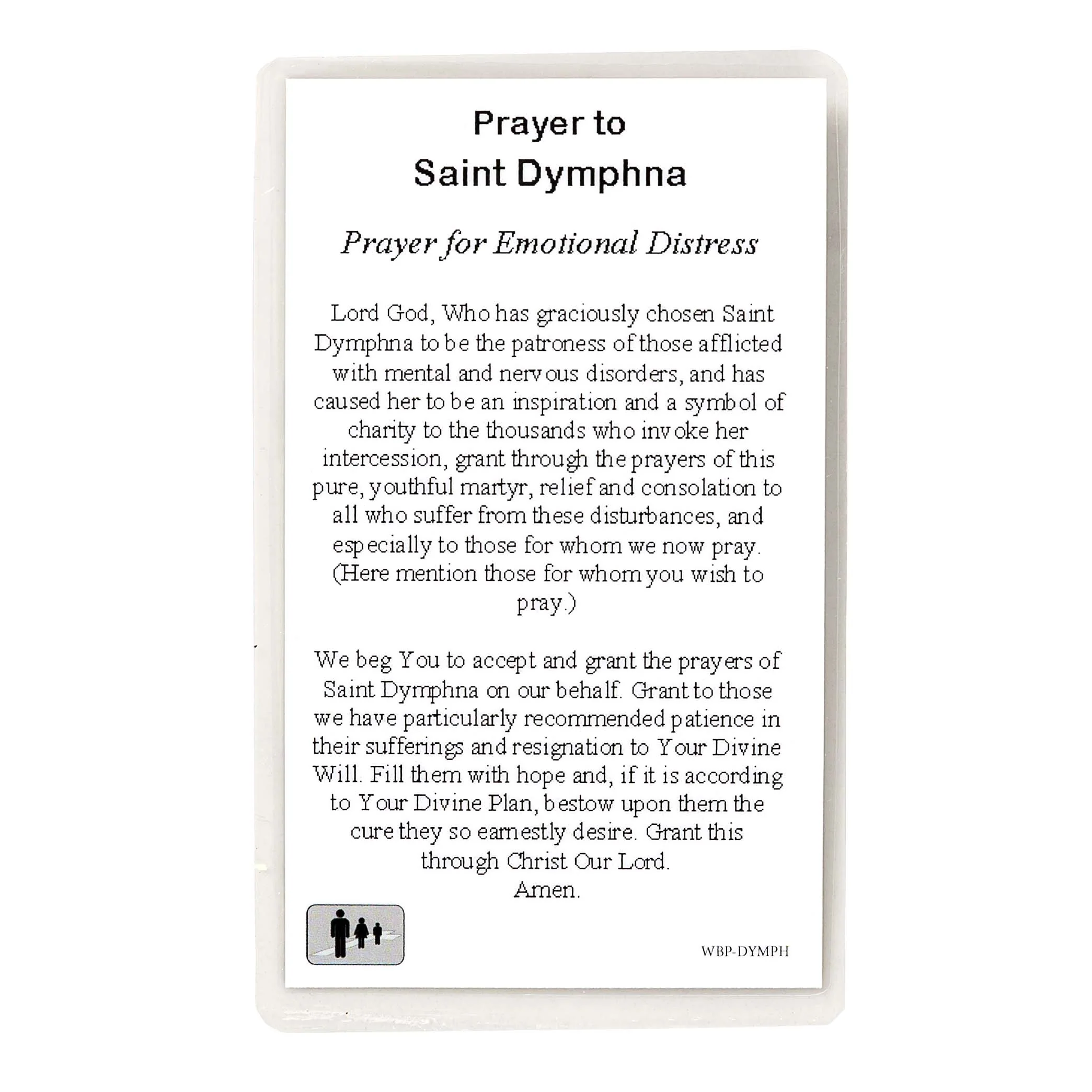 Pewter St. Dymphna Medal with Prayer Card - Image 4