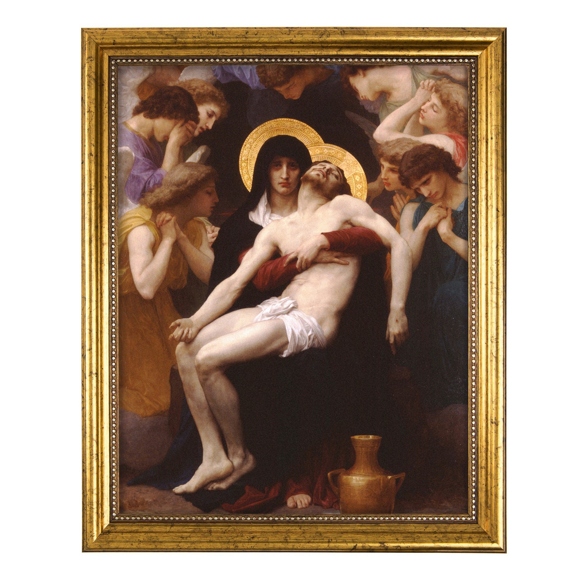 Pieta Antique Gold Framed Print - 8" x 10" - Image 2