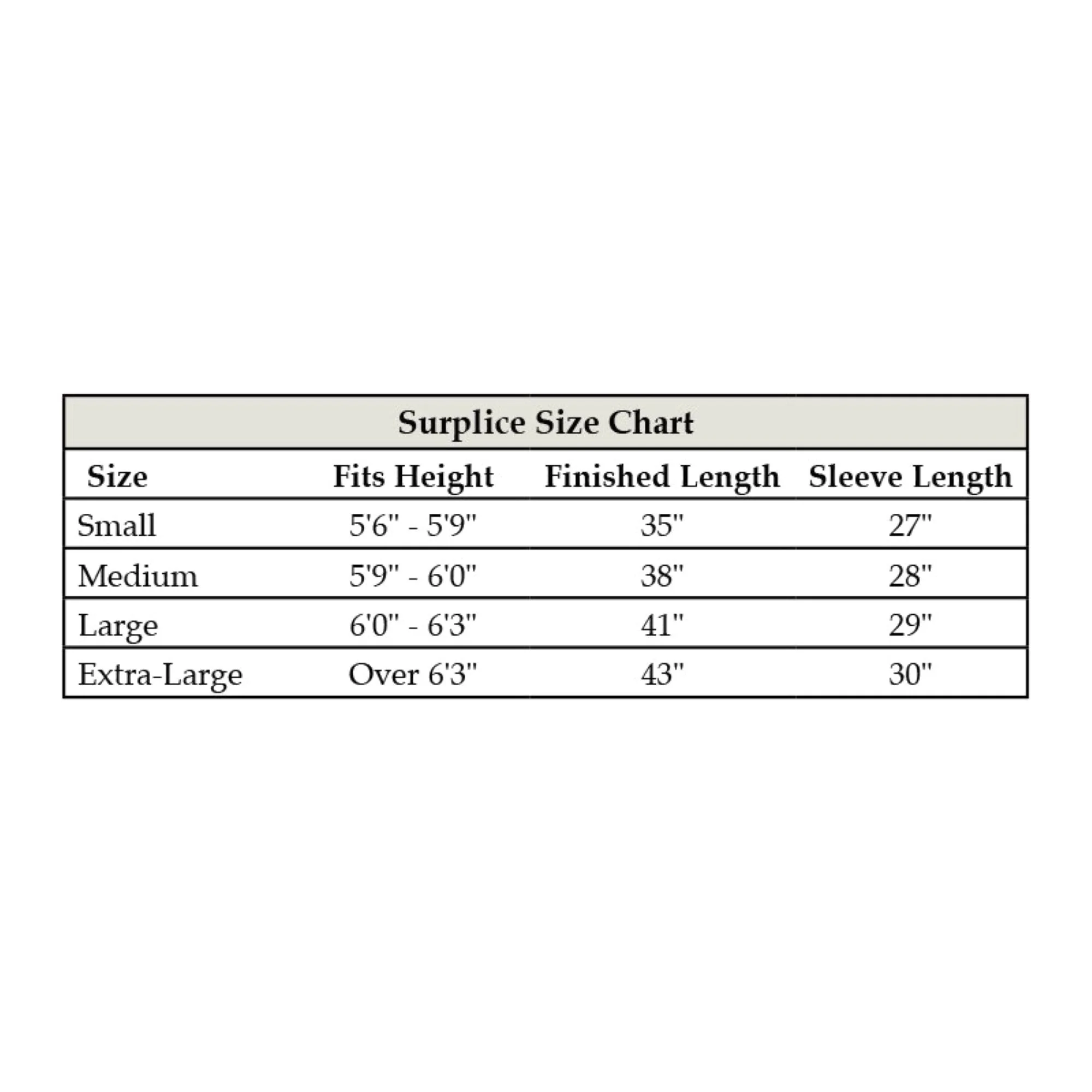Plain Box Pleated Surplice - Image 2