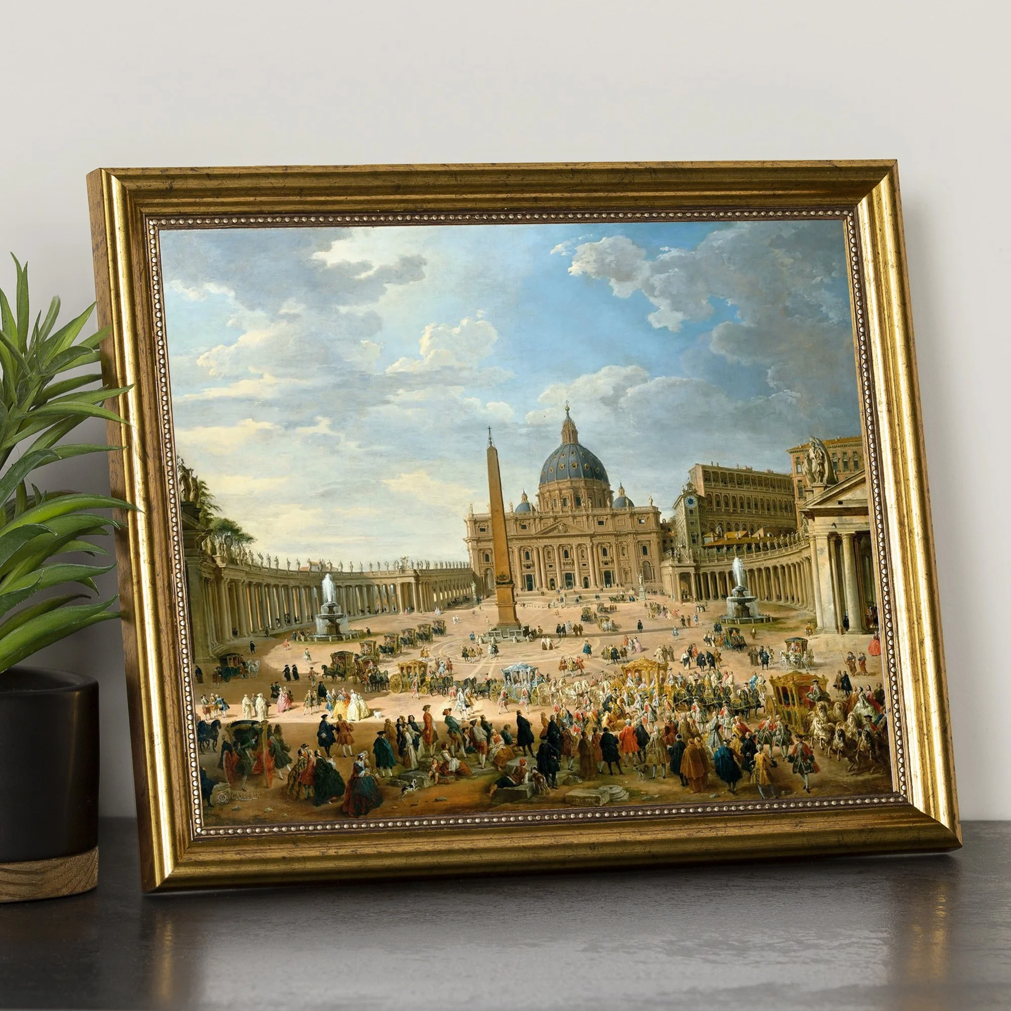Plaza di San Pietro Framed Print
