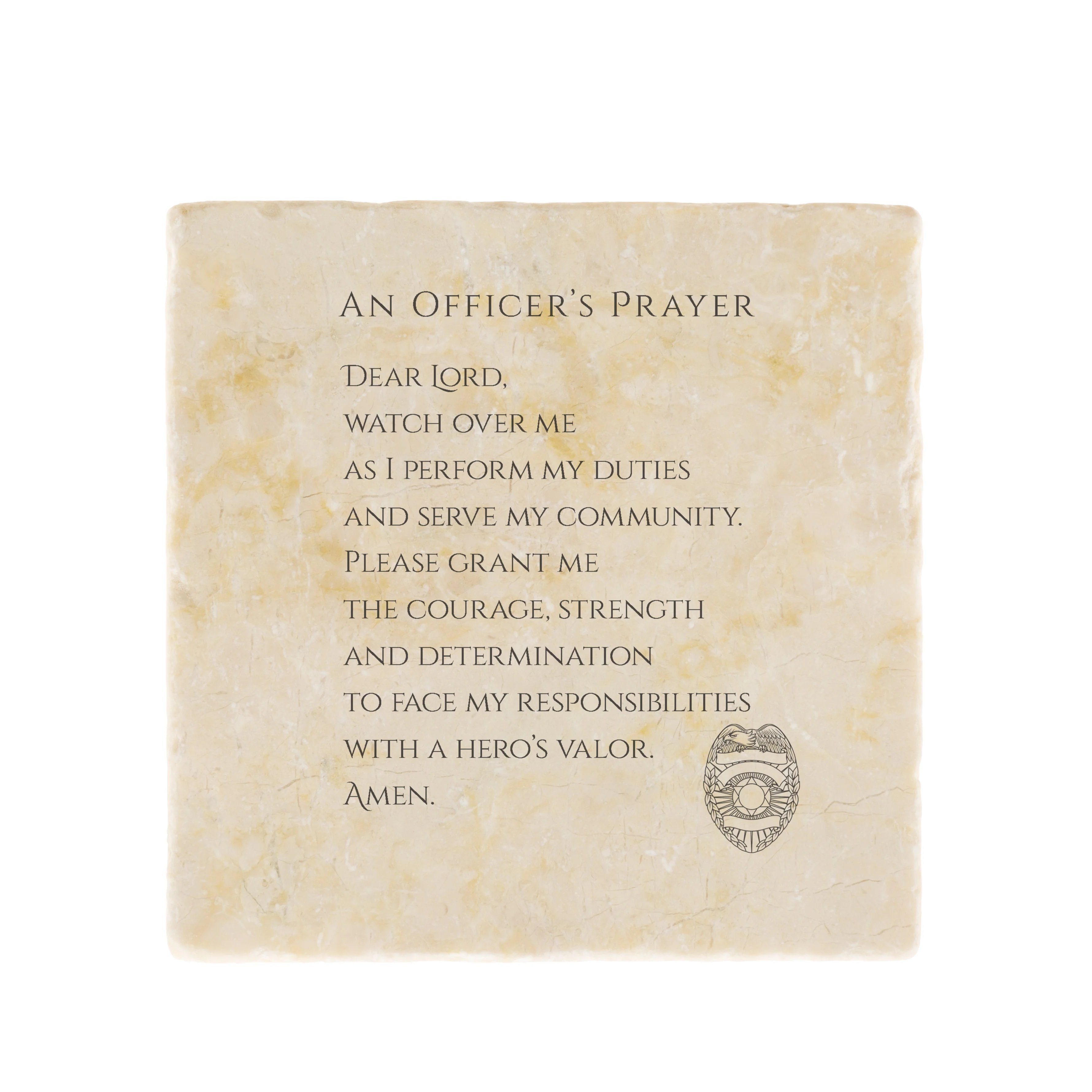 Police Officer's Tumbled Prayer Stone - Image 2
