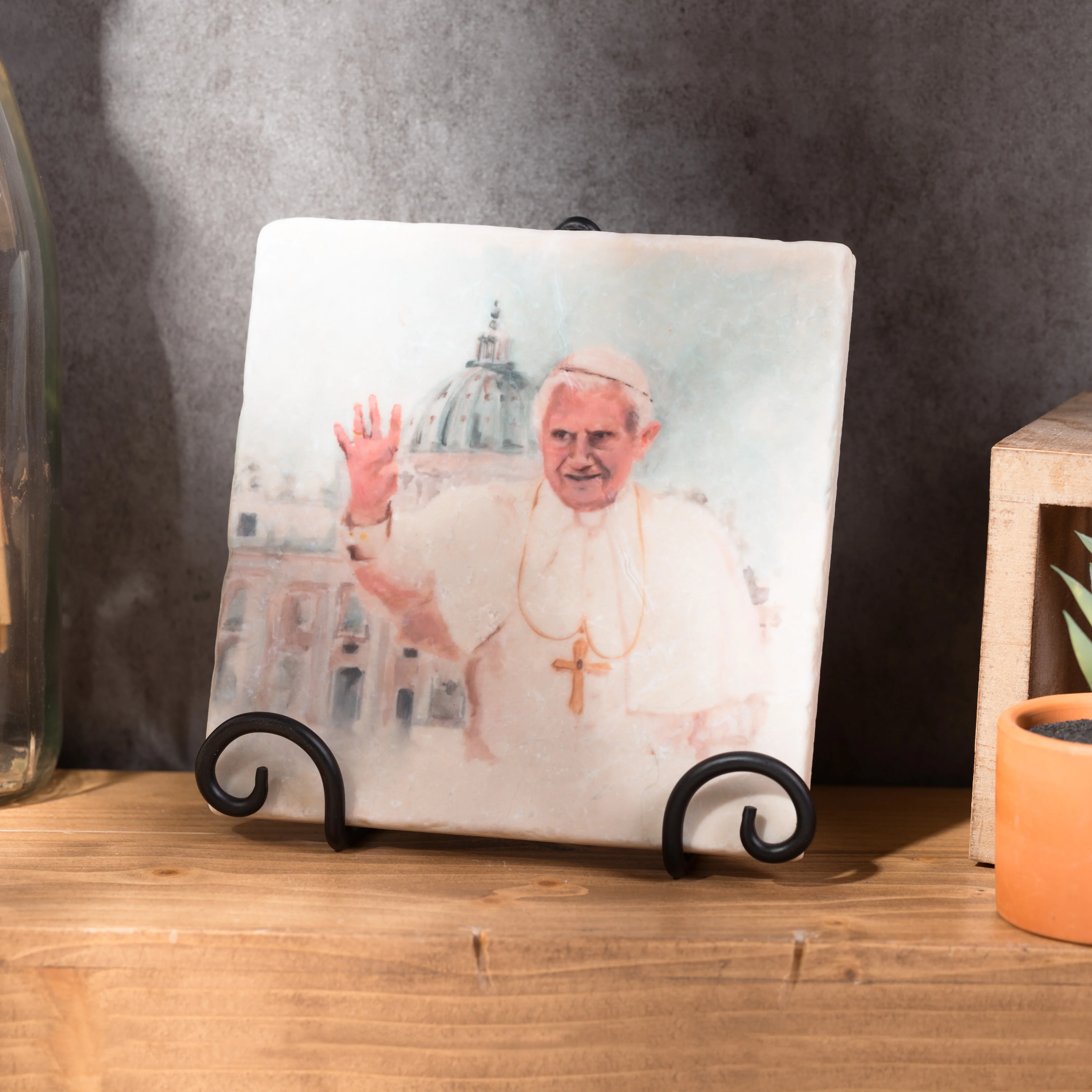 Pope Benedict XVI Tumbled Stone Tile