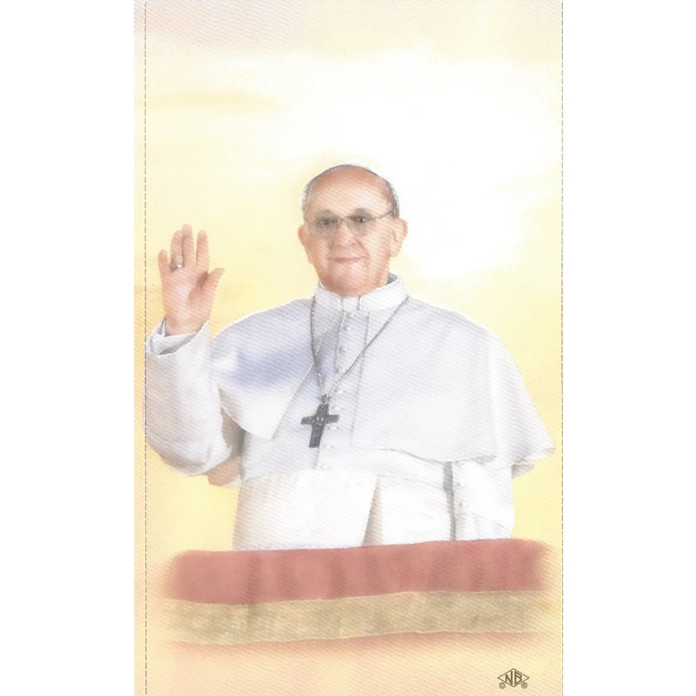 Laminated Pope Francis Inaugural Personalized Prayer Cards