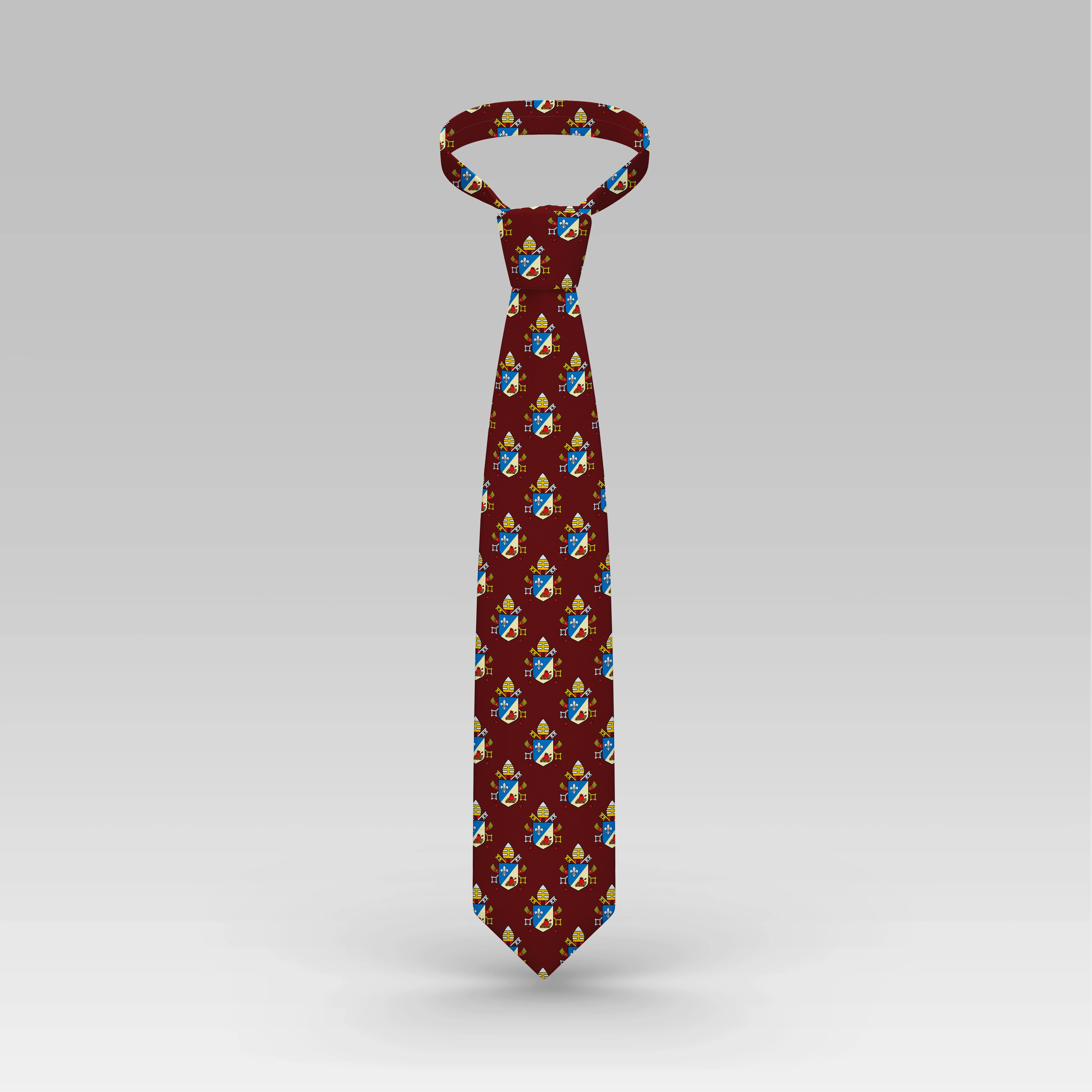 Pope Leo XIV Maroon Necktie - Image 2
