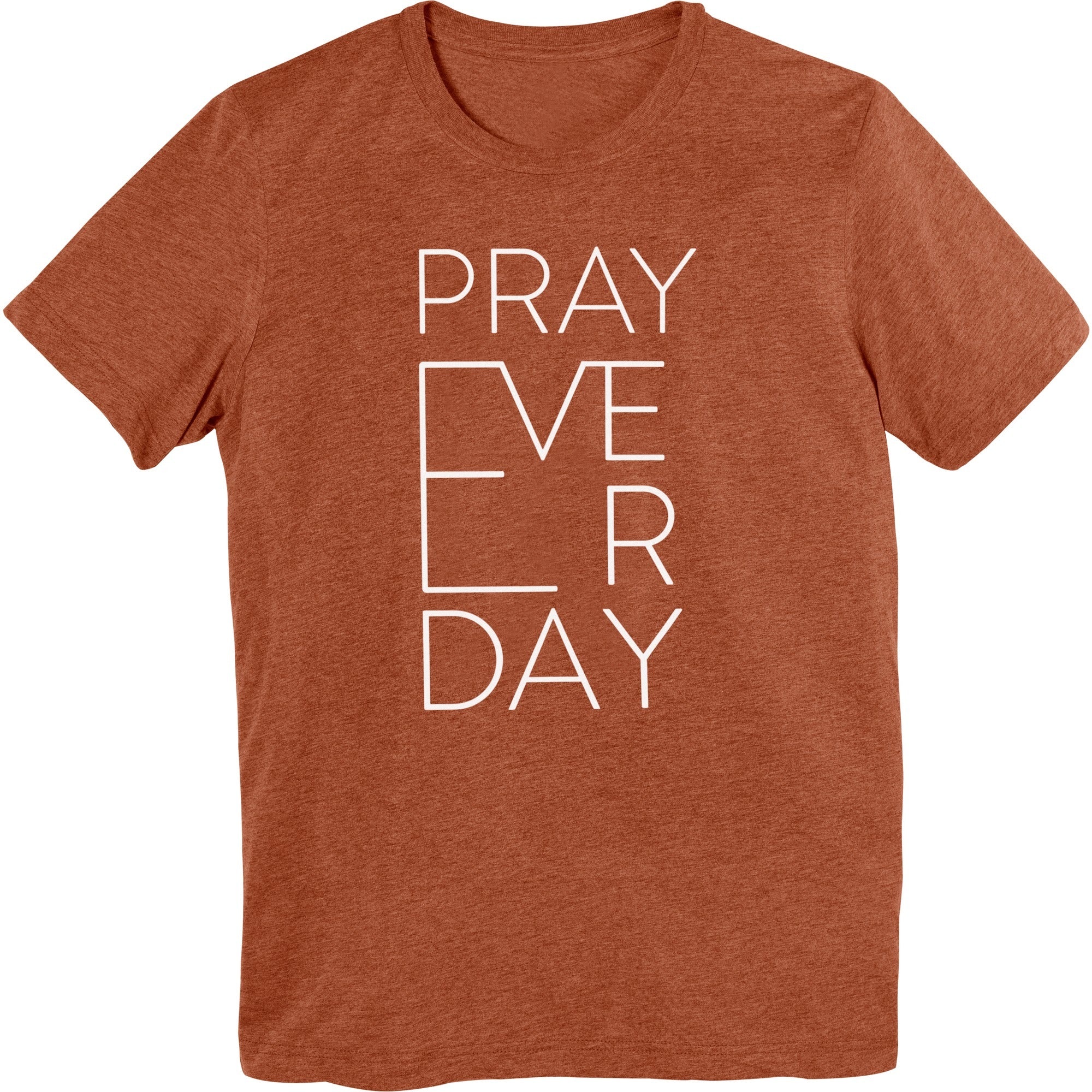 Pray Everyday T-Shirt Clay - Image 2