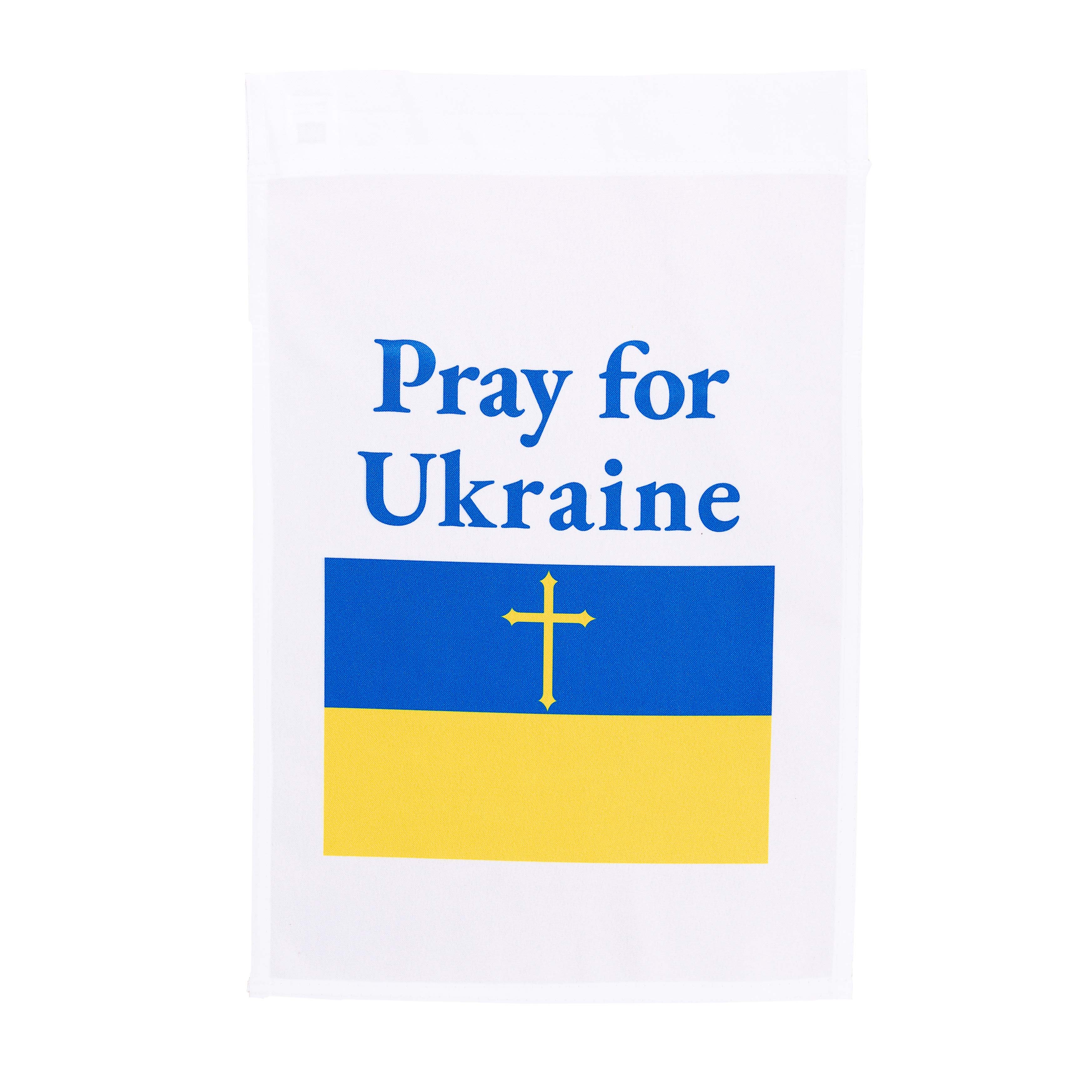 Pray for Ukraine Garden Flag - Image 2