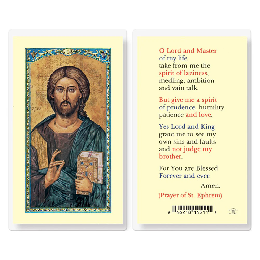 Prayer of St. Ephrem - Prayer Card
