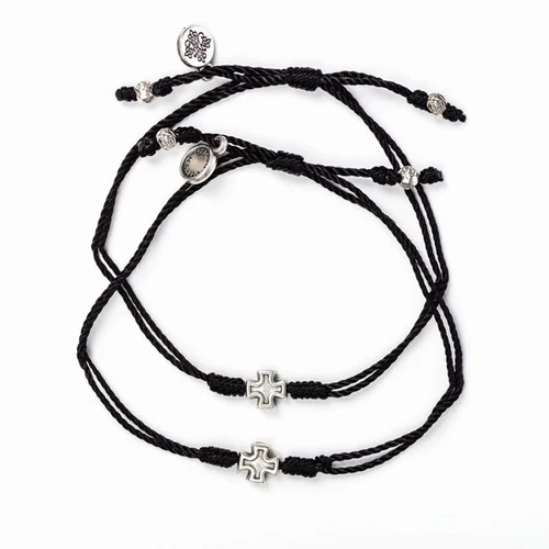 Prayer Partners Bracelet Set in Black and Silver - Image 2
