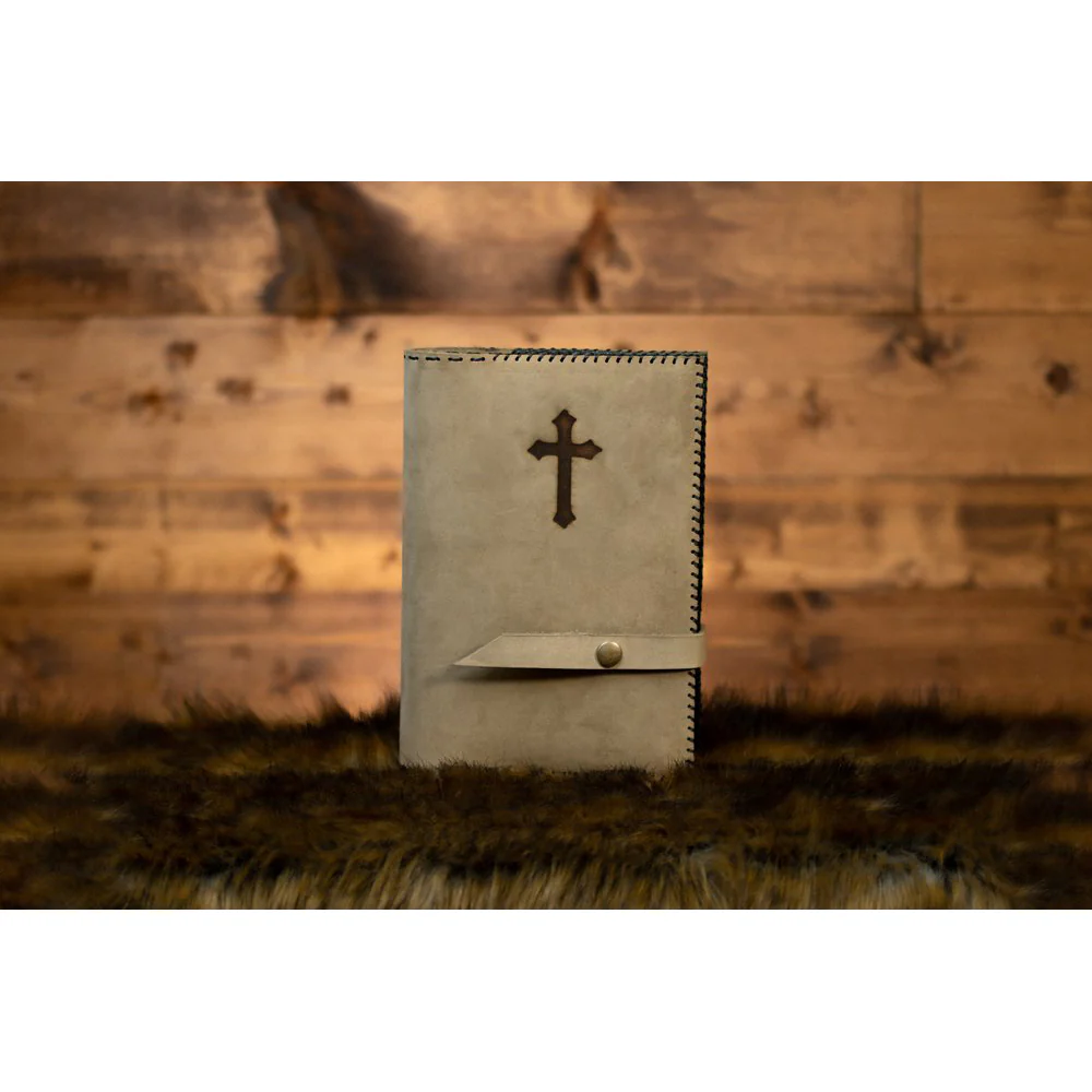 Premium Leather Bible Cover - Deep Brown or Beige - Image 4