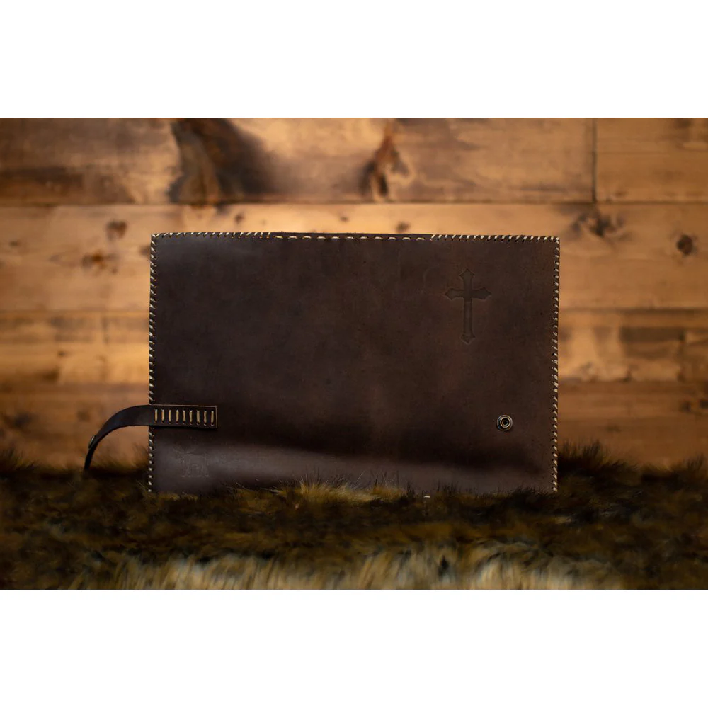 Premium Leather Bible Cover - Deep Brown or Beige - Image 8