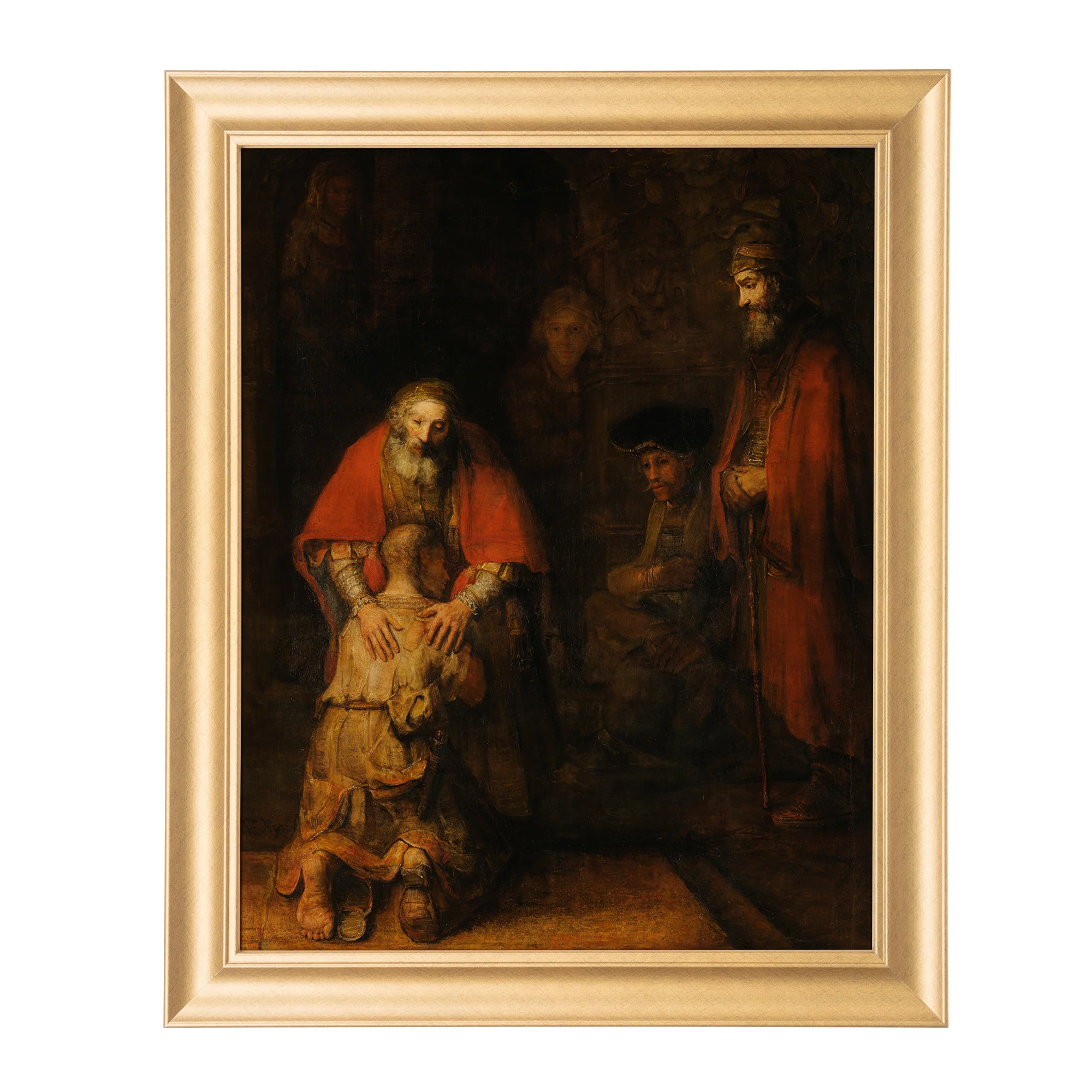 Prodigal Son Antique Gold Framed Print - Multiple Sizes - Image 5