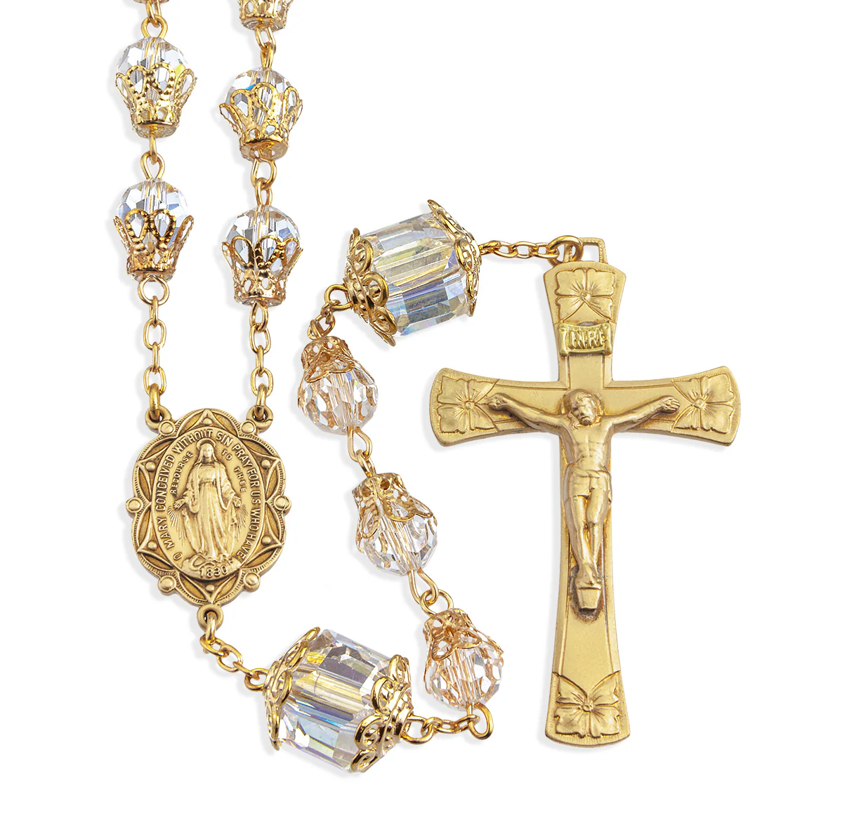 Purity of Mary Crystal Rosary - Image 2