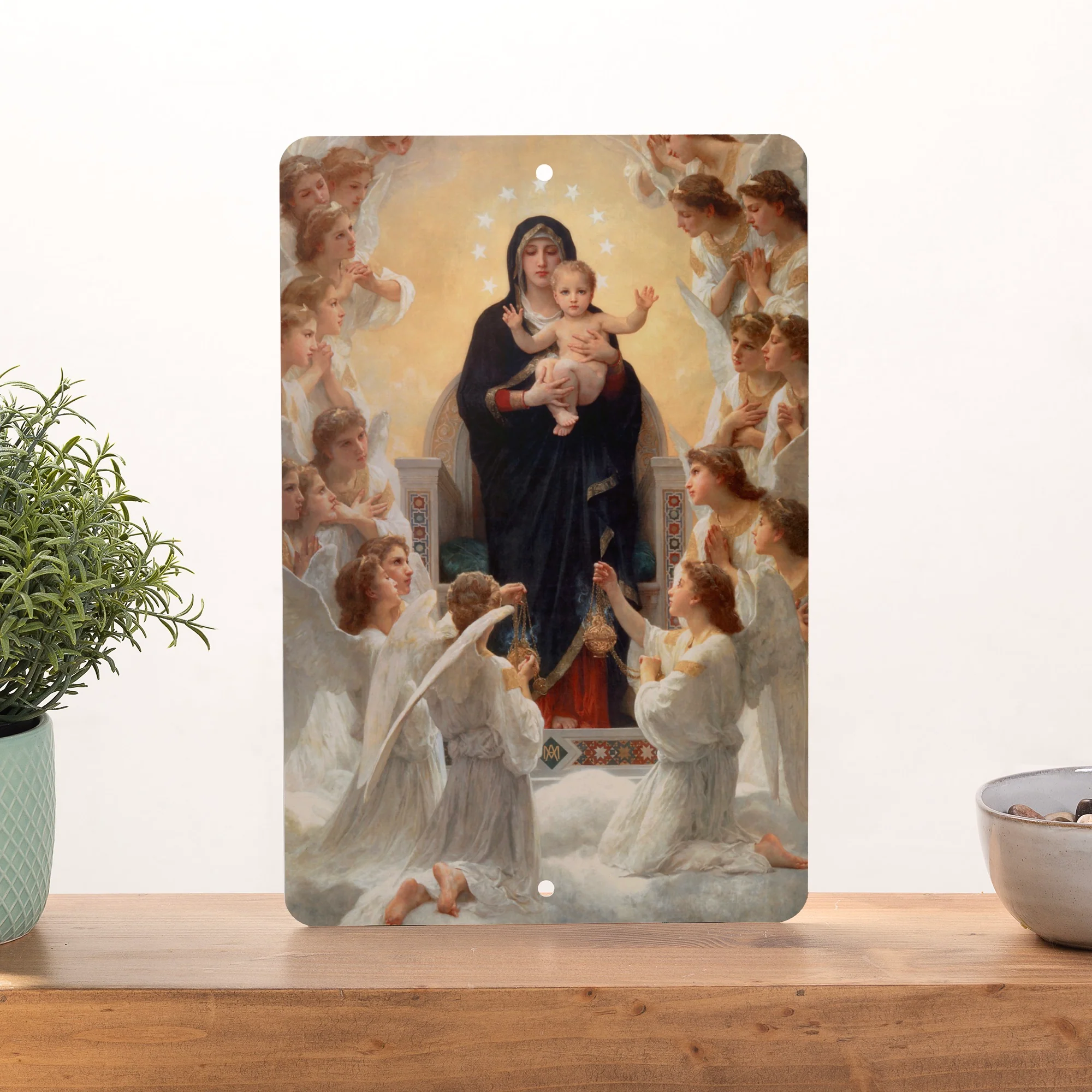 Queen of the Angels Tin Sign
