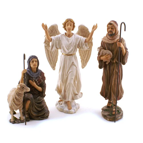 Real Life Nativity Set Shepherds & Angel - Deluxe - Image 2