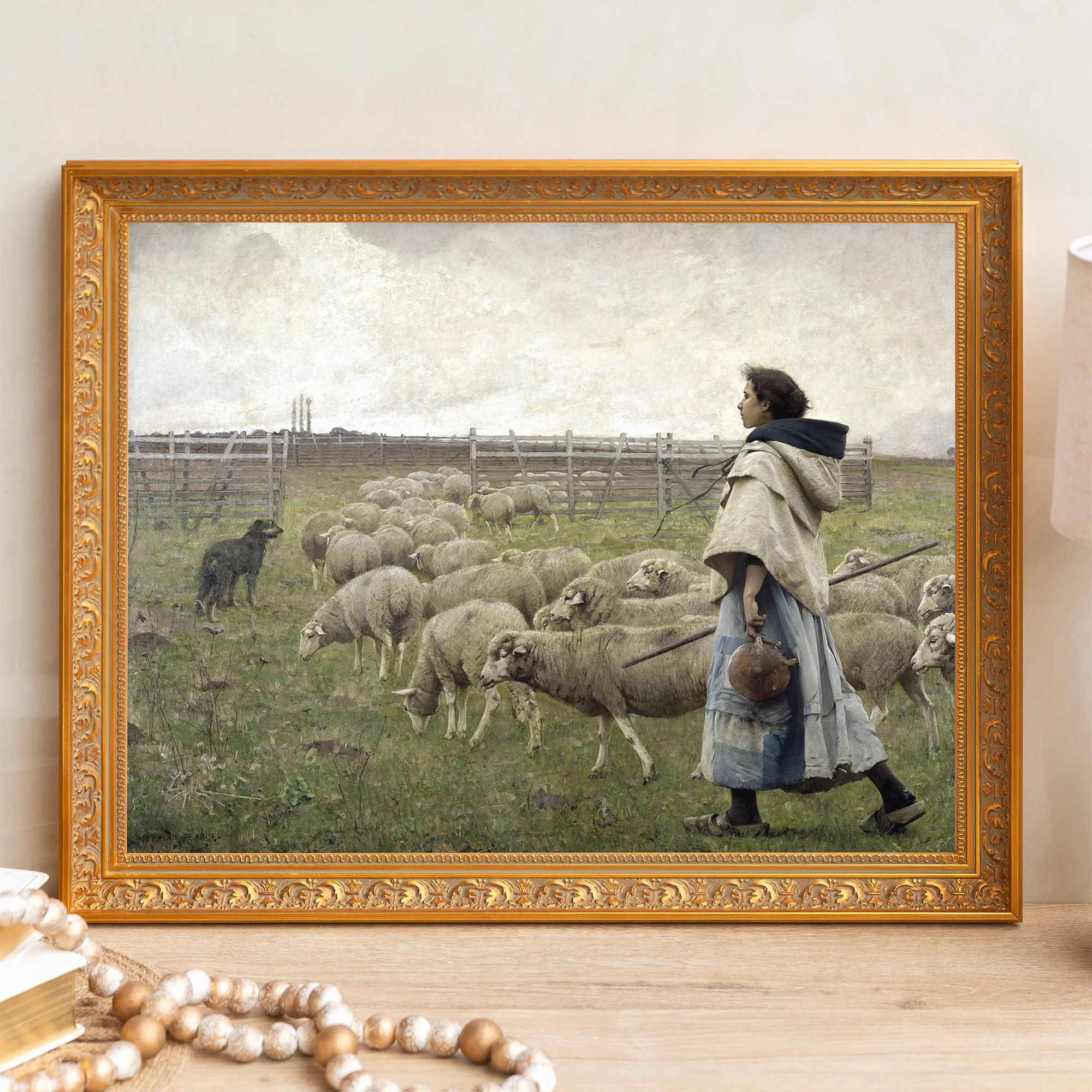Return of the Flock Framed Canvas - Sacred Signature Collection