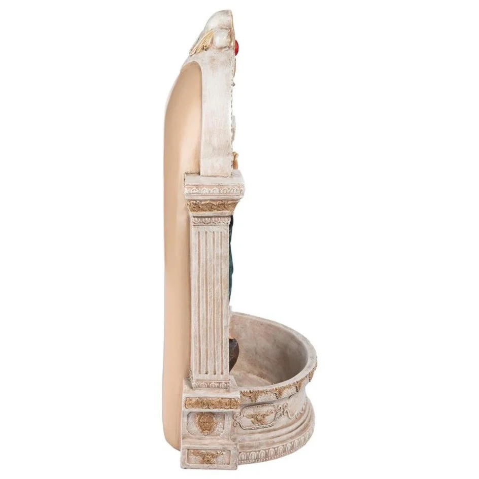 Sacred Heart Italian Style Statue with Holy Water Font - 12" - Image 4