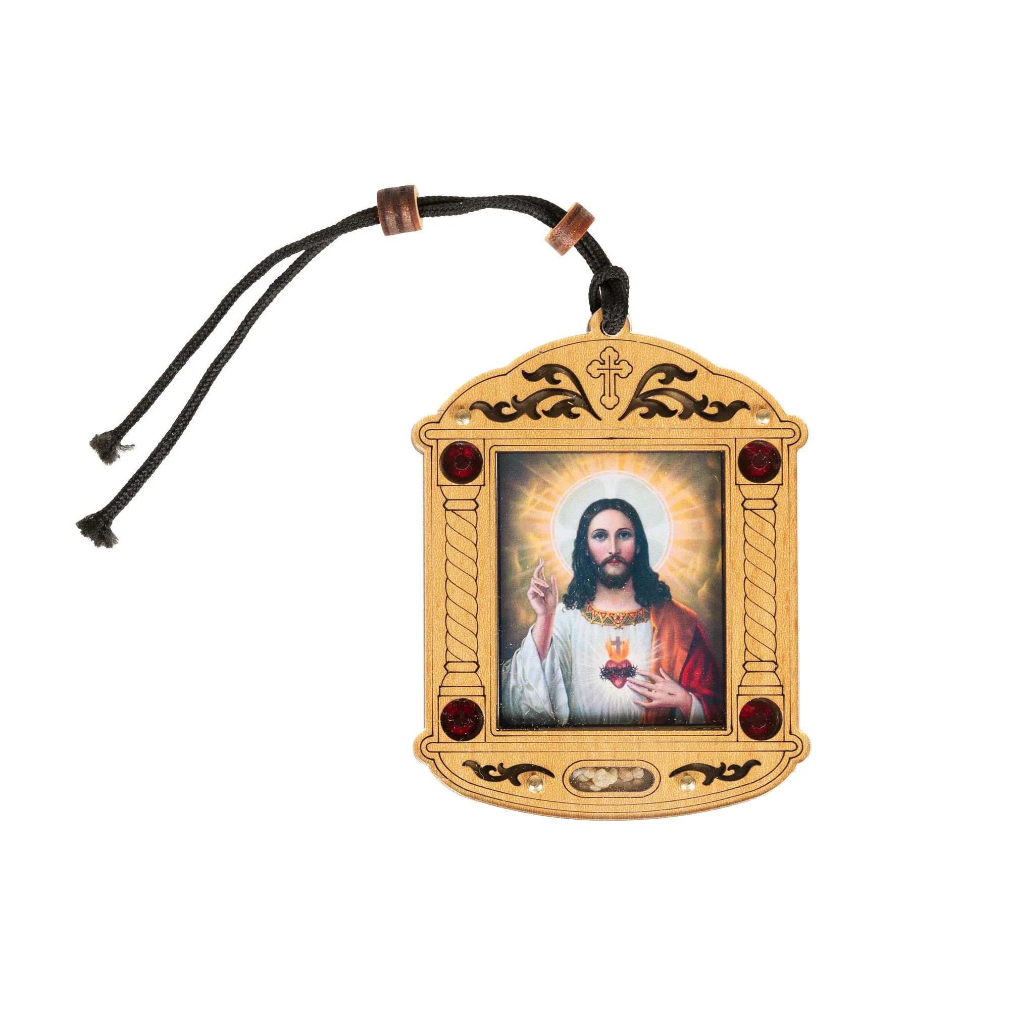 Sacred Heart Russian Art Shrine Ornament