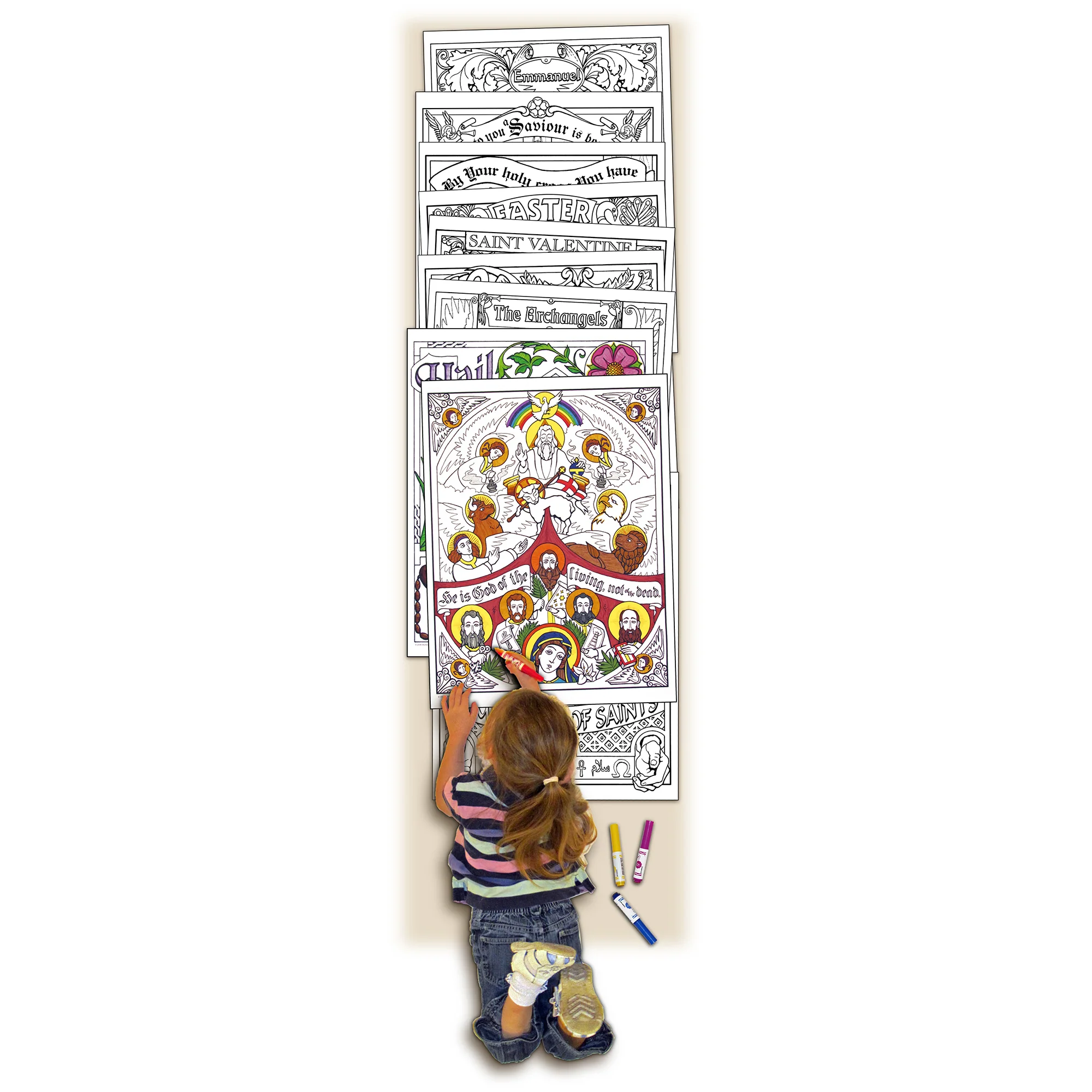 Sacred Seasons Coloring Posters - Set of 10