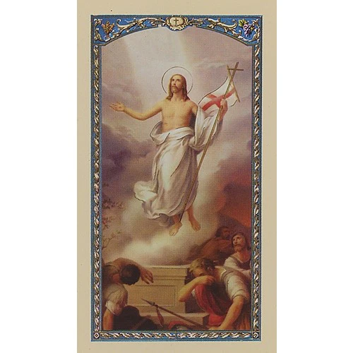 Saint Gregory the Great's Easter Prayer - Resurrected Christ - Prayer Card